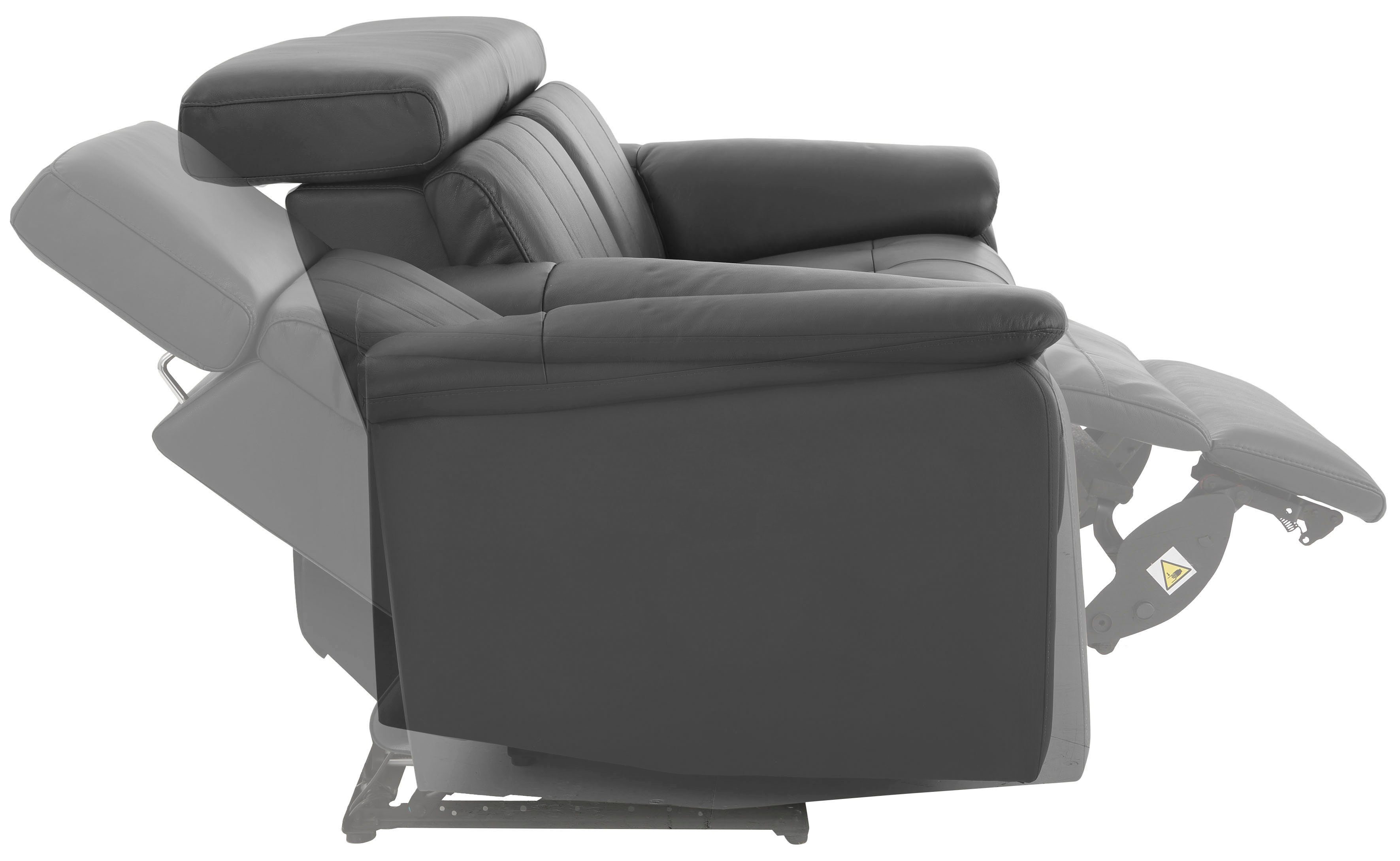 Home affaire 2-zitsbank Binado met handmatige of elektrische relaxfunctie met usb-aansluiting