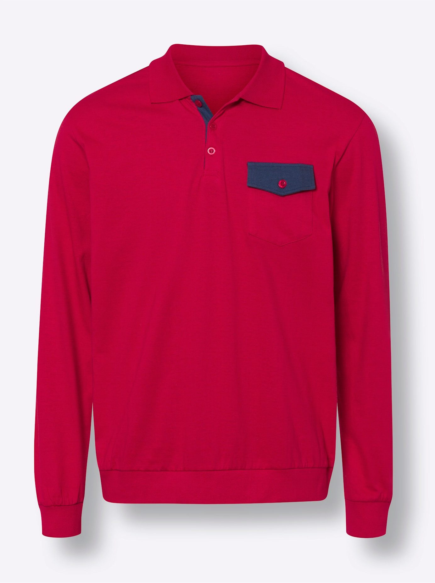 Classic Poloshirt met lange mouwen (1-delig)