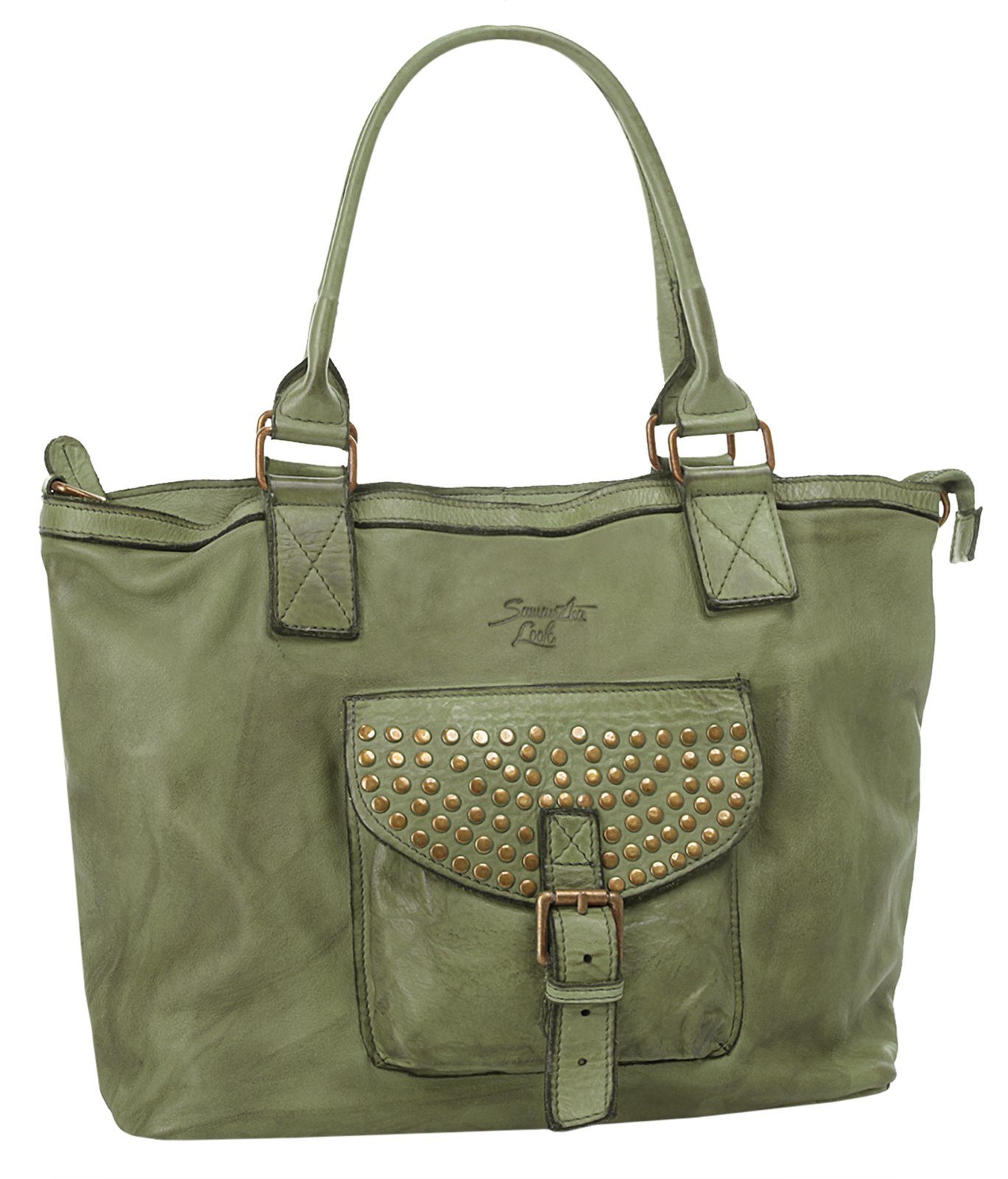 Samantha Look Shopper echt leer made in italy