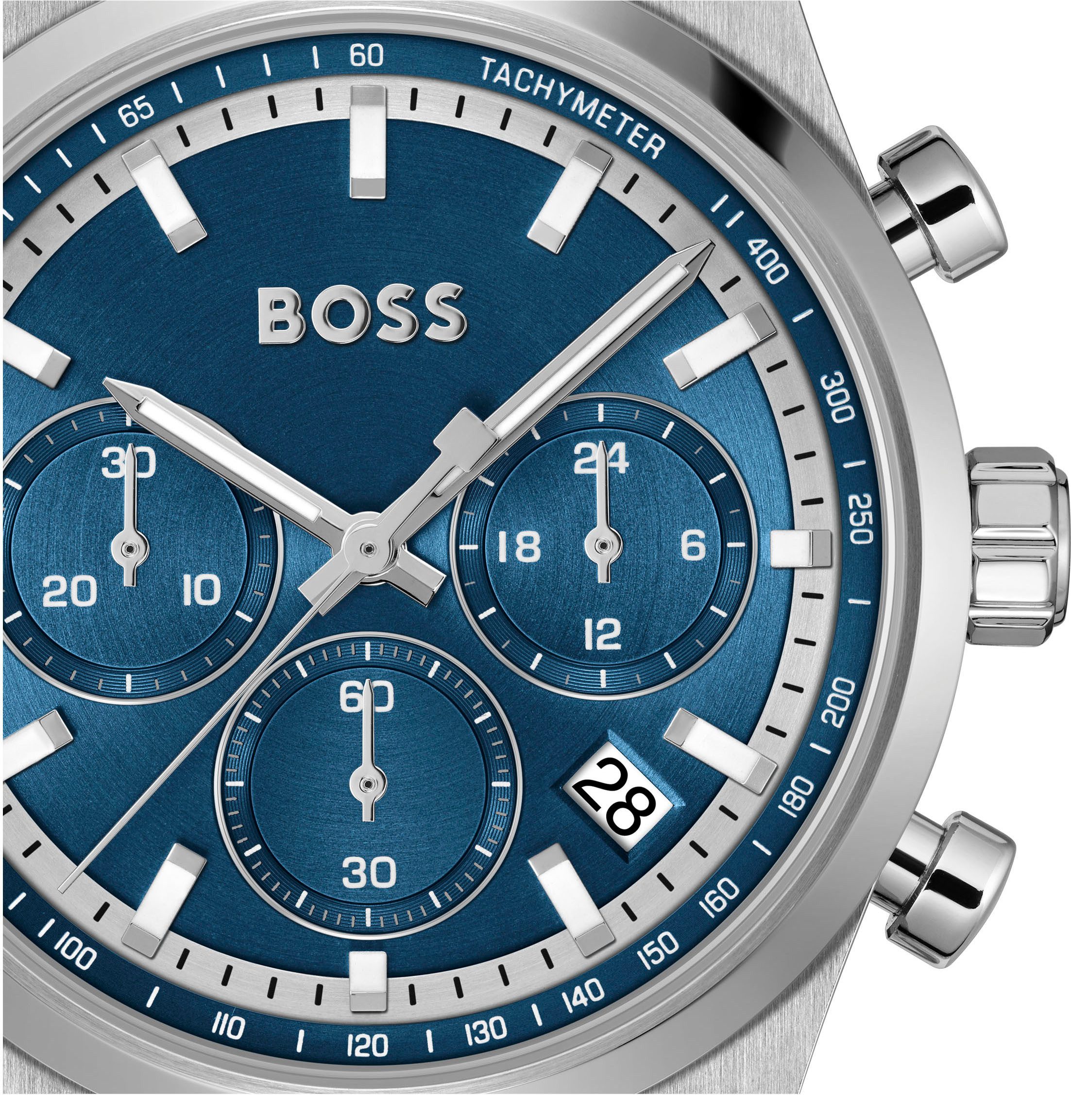 Boss Chronograaf CANDOR CHRONO Quartzhorloge, horloge, herrenuur, roestvrijstalen band, analoog, dag