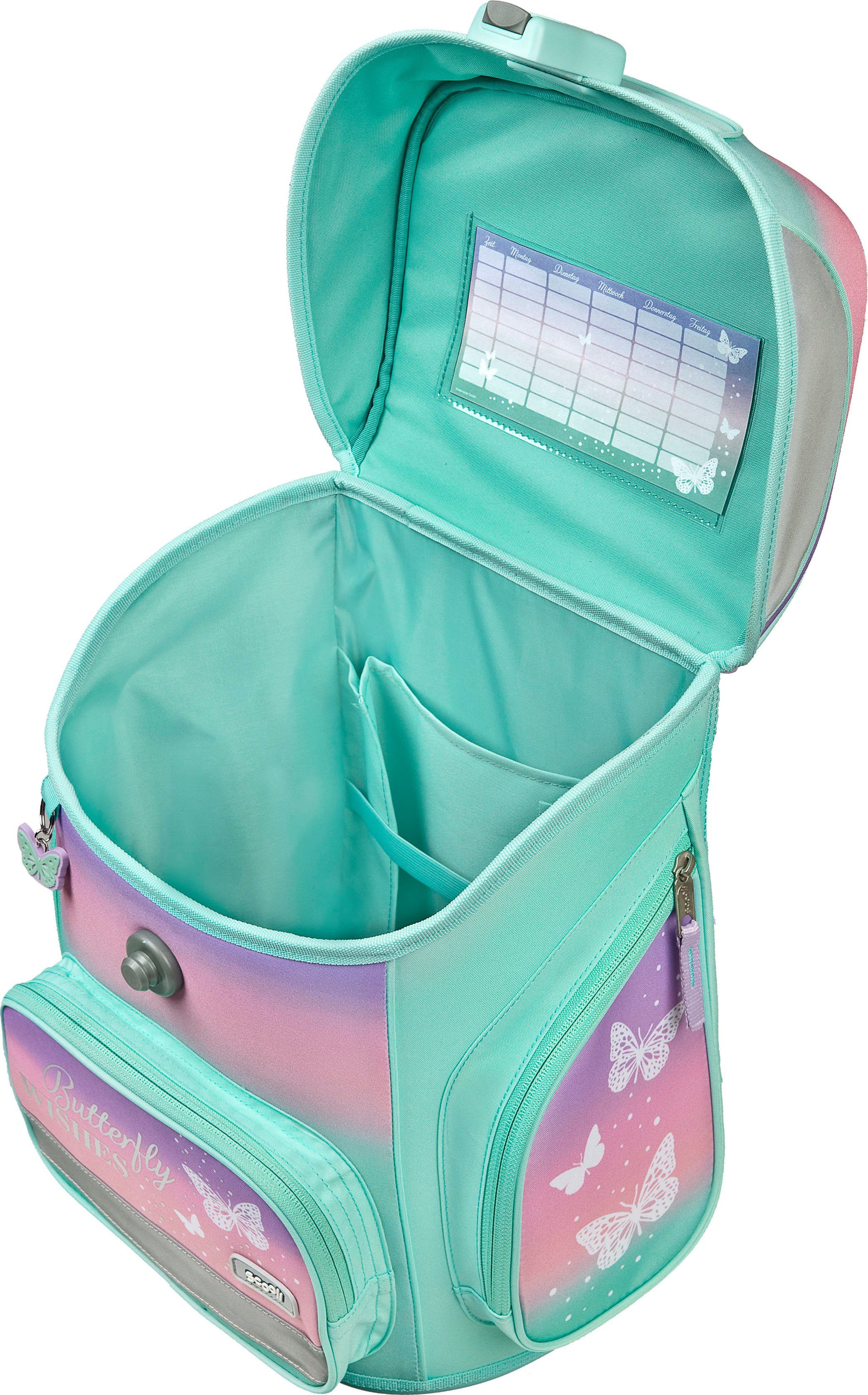Scooli Schooltas EasyFit, Butterfly Wishes (5-delig)
