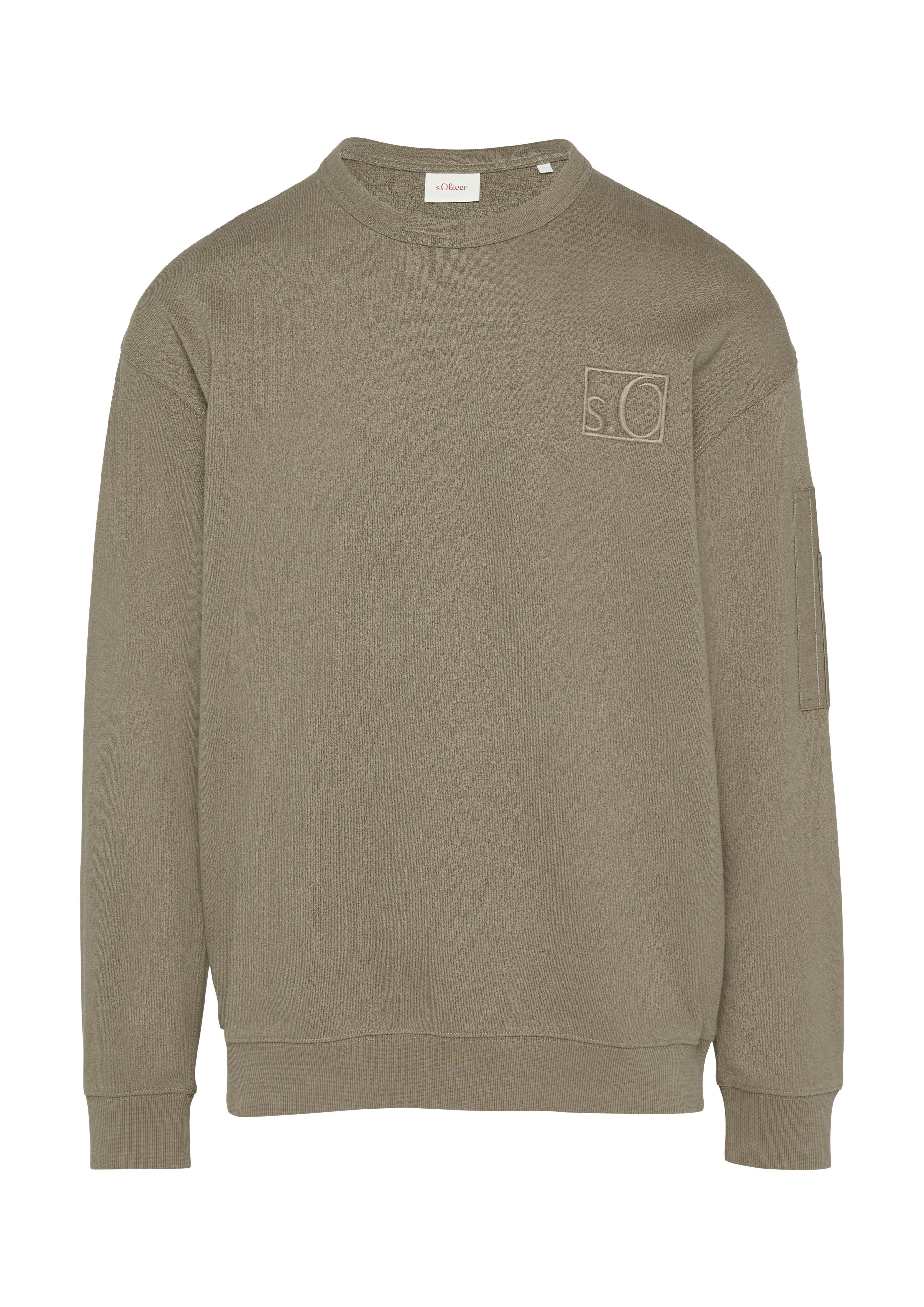 s.Oliver Sweatshirt met geborduurd logo