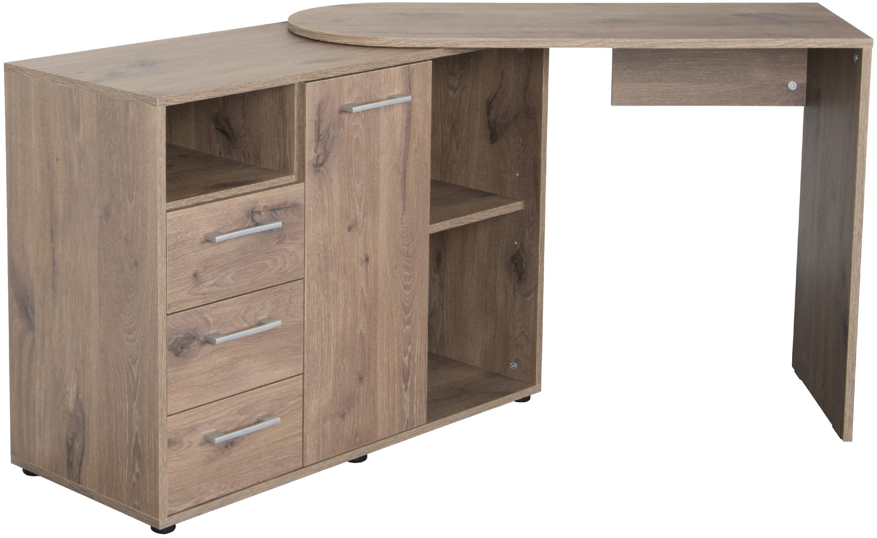 VOGL Möbelfabrik Bureau draaibaar tafelblad, ruimtebesparend, made in germany
