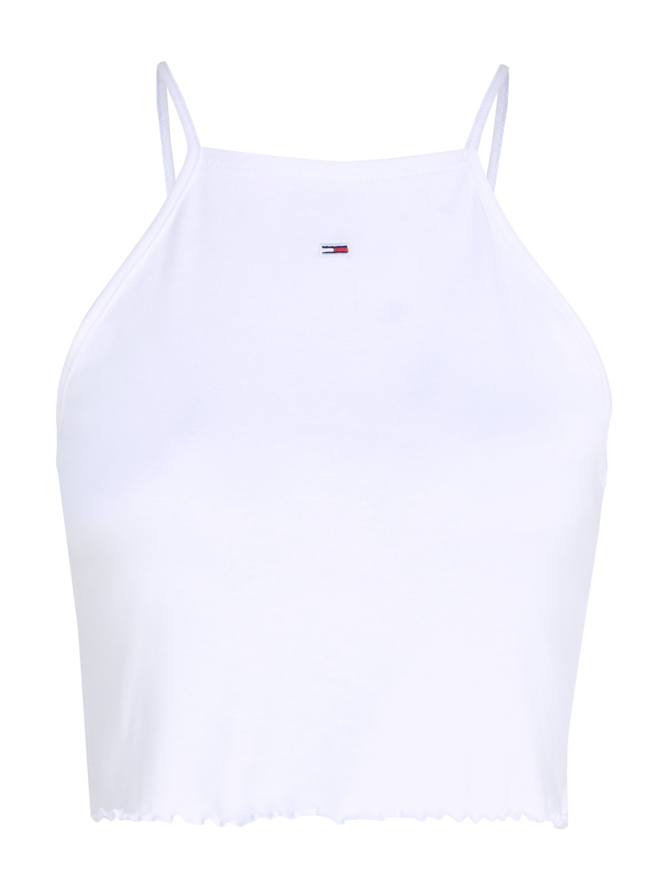 TOMMY JEANS Top met spaghettibandjes TJW SLIM CRP BABYLOCK RIB TOP