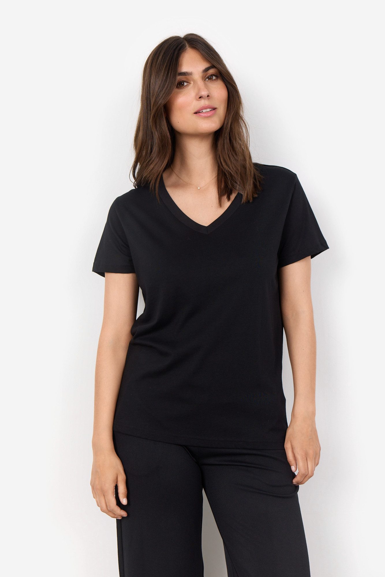 soyaconcept T-shirt SC-DERBY 2 dames t-shirts maat L zwart