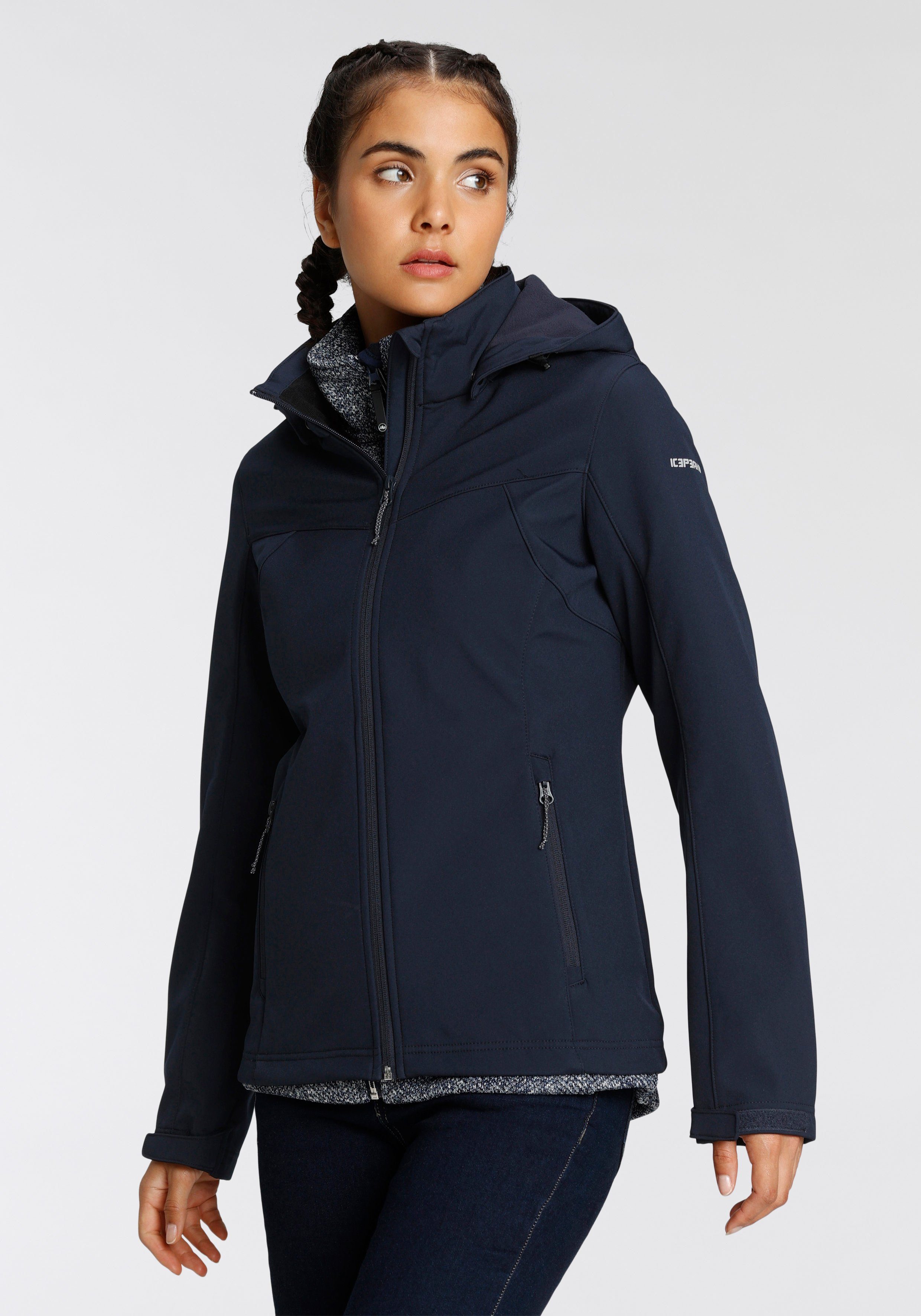 Icepeak Softshell-jack BRENHAM Winddicht & waterafstotend & ademend (1 stuk)