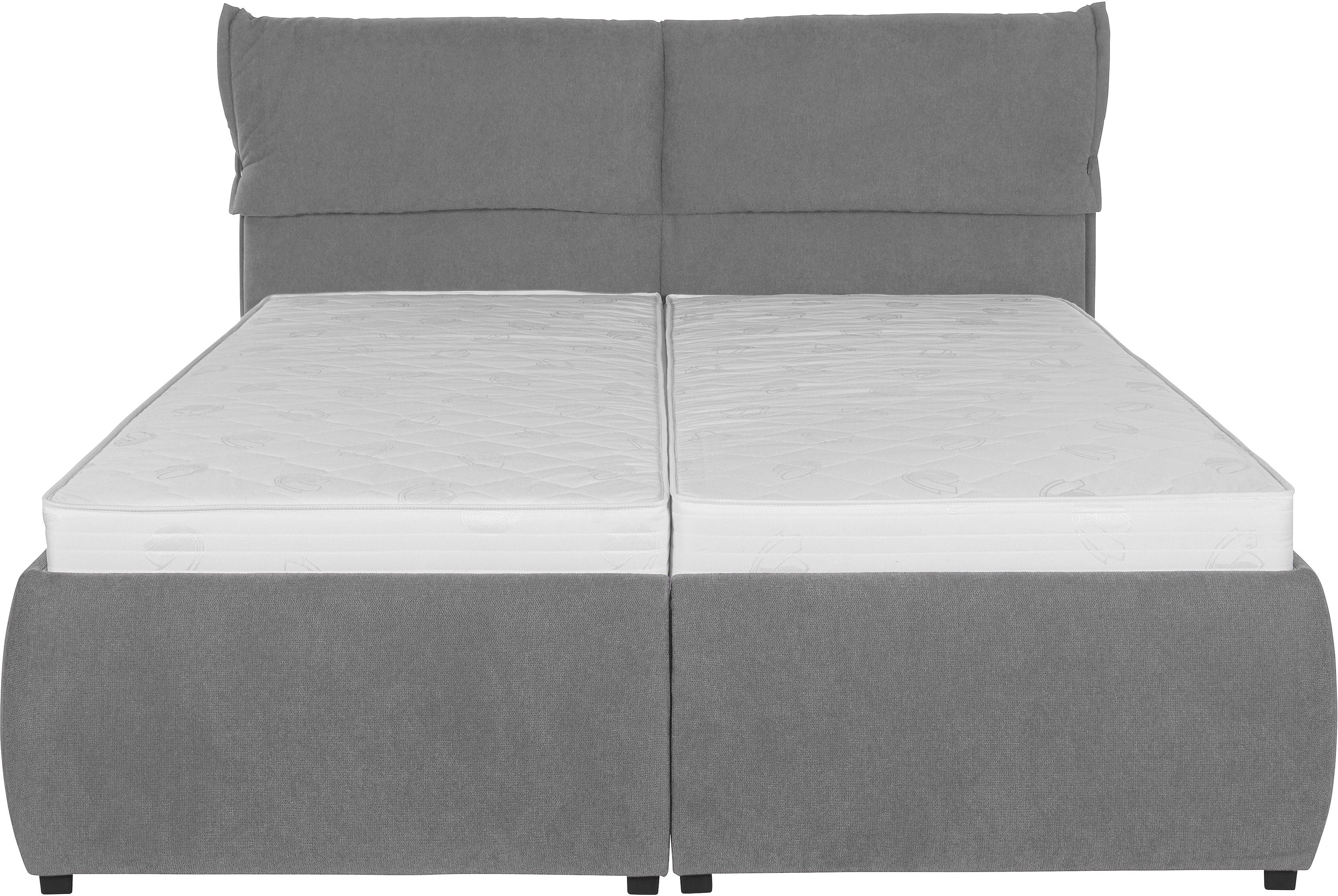 andas Gestoffeerd bed Jenson als bedframe of met 3 matrassoorten en hardheden