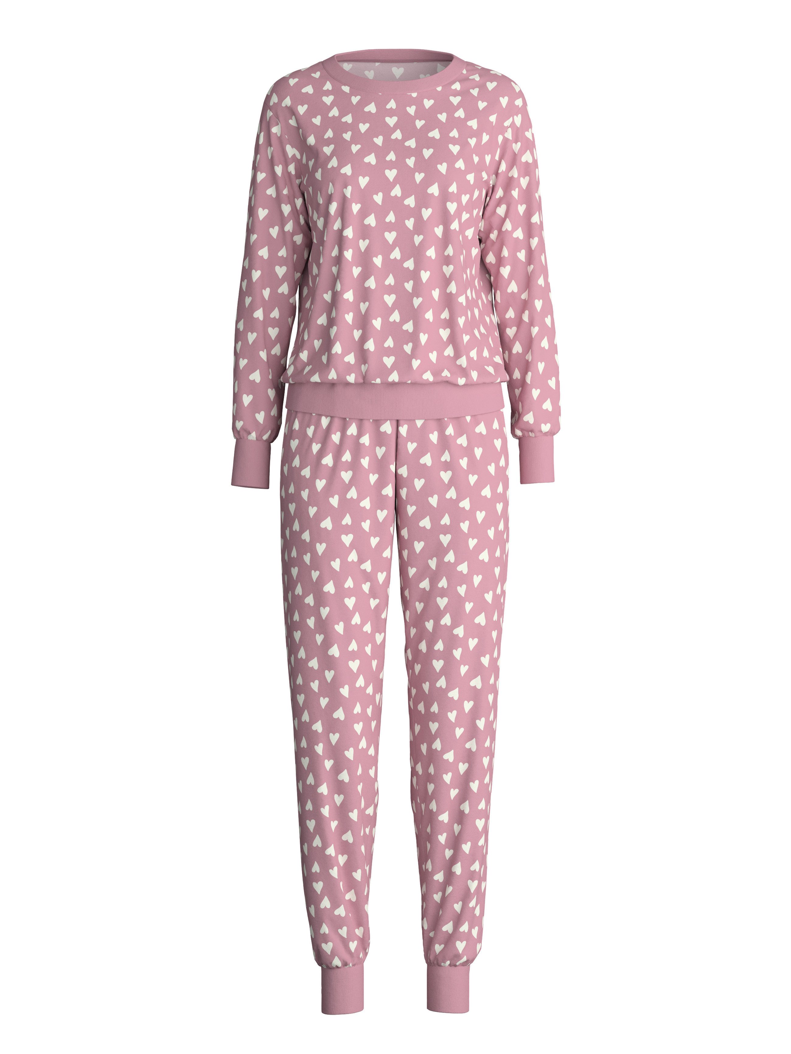CALIDA Pyjama Cotton Stripes met zachte ribboorden aan de uiteinden (2-delig)