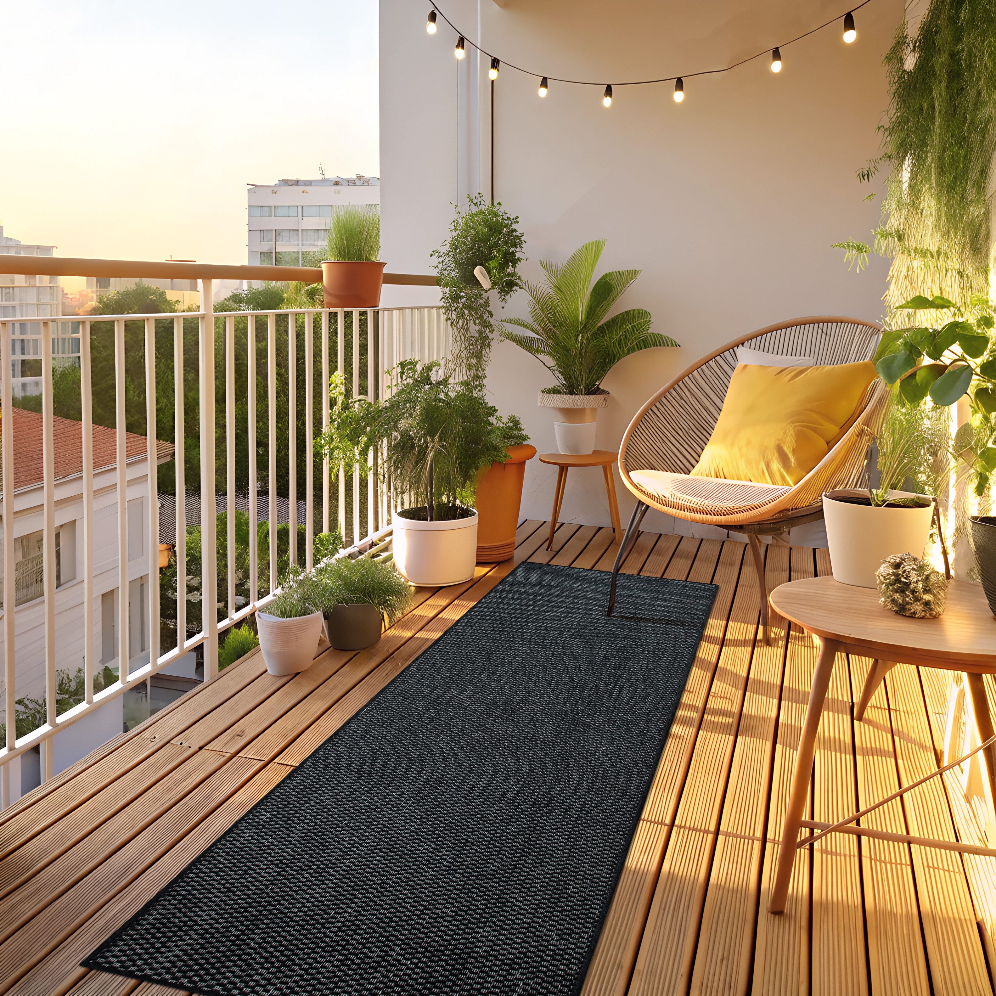 my home Vloerkleed Venetië is ook als loper verkrijgbaar Geschikt voor binnen en buiten, sisal-look, weerbestendig & uv-bestendig