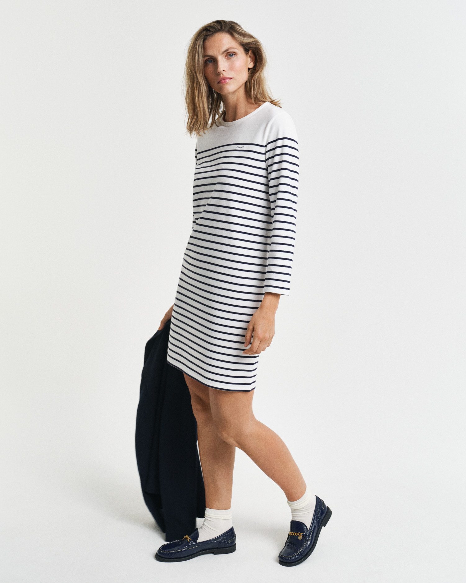 Gant Jerseyjurk REG 3/4 SLEEVE BRETON DRESS