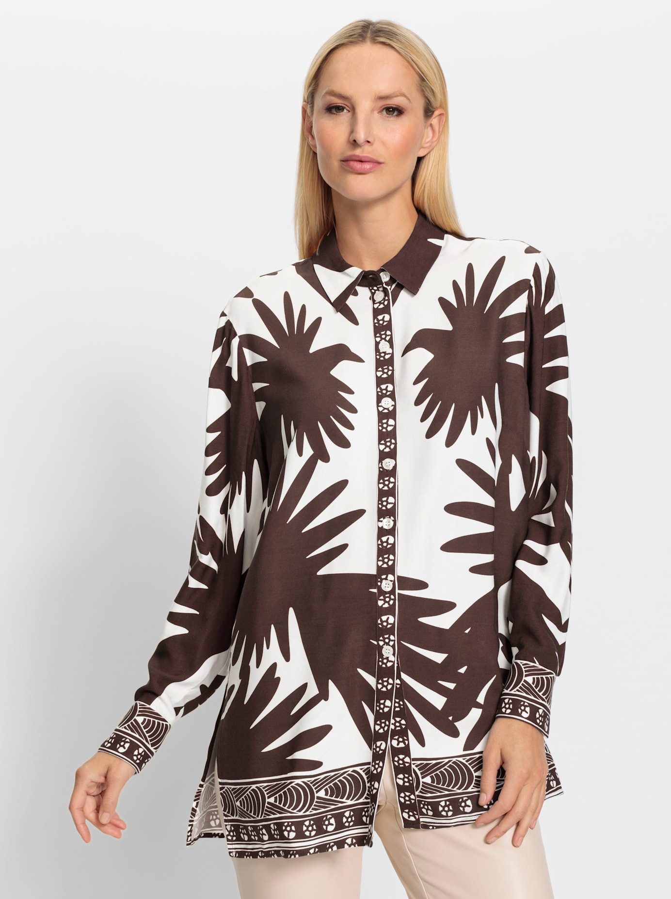 heine Gedessineerde blouse