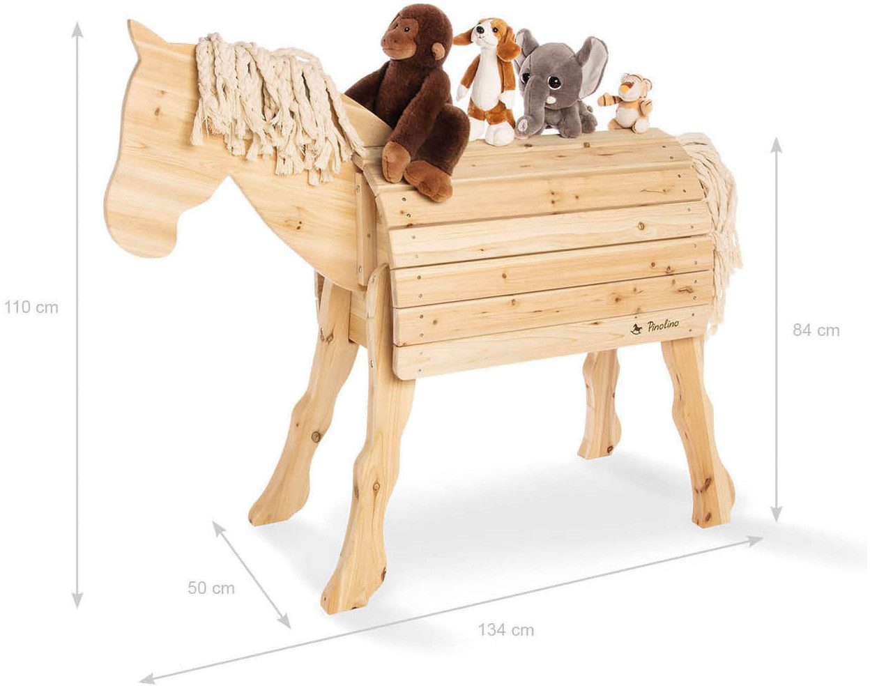 Pinolino® Staand paard Niels, natur