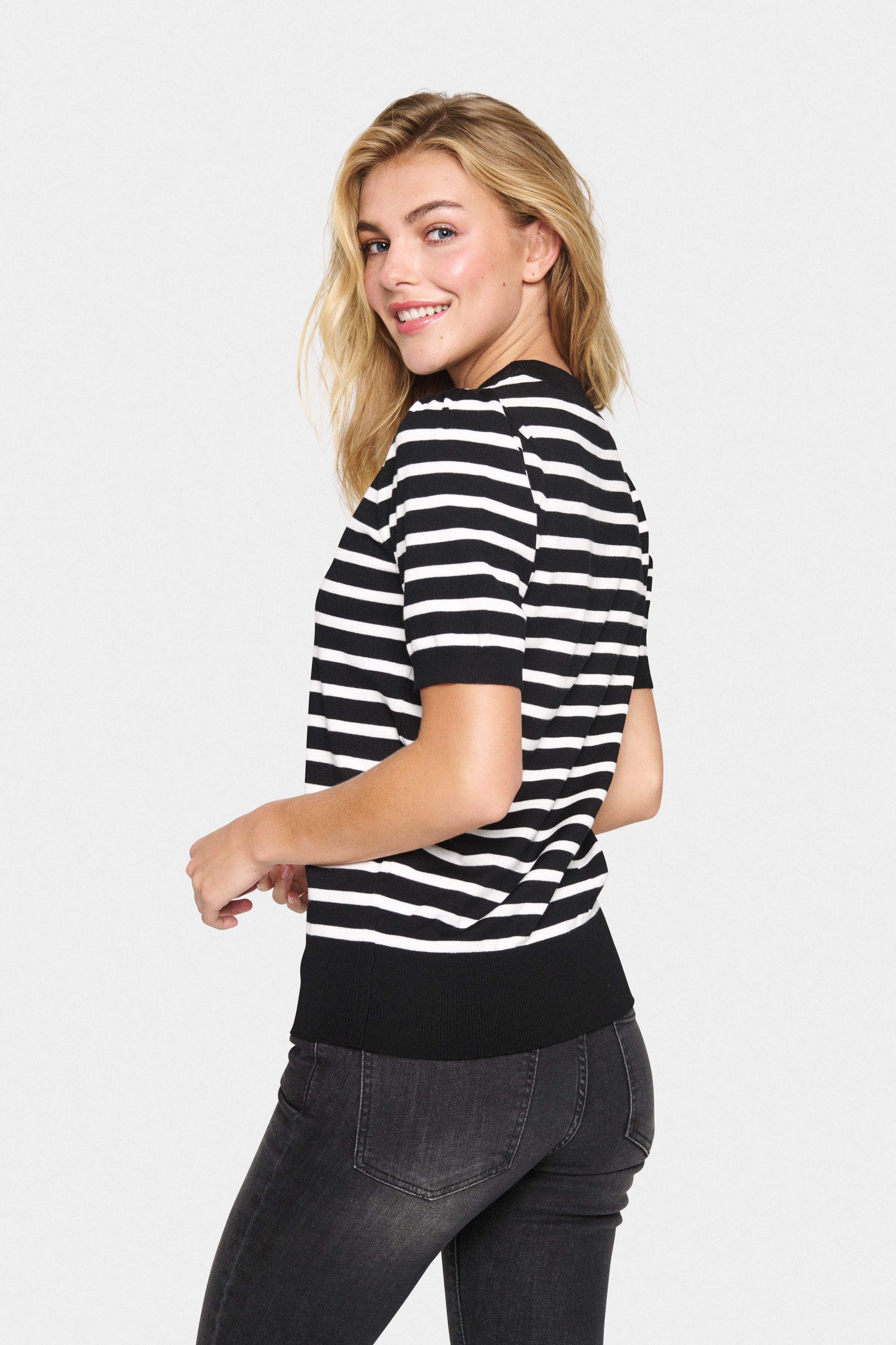 Saint Tropez Trui met korte mouwen MilaSZ SS Striped