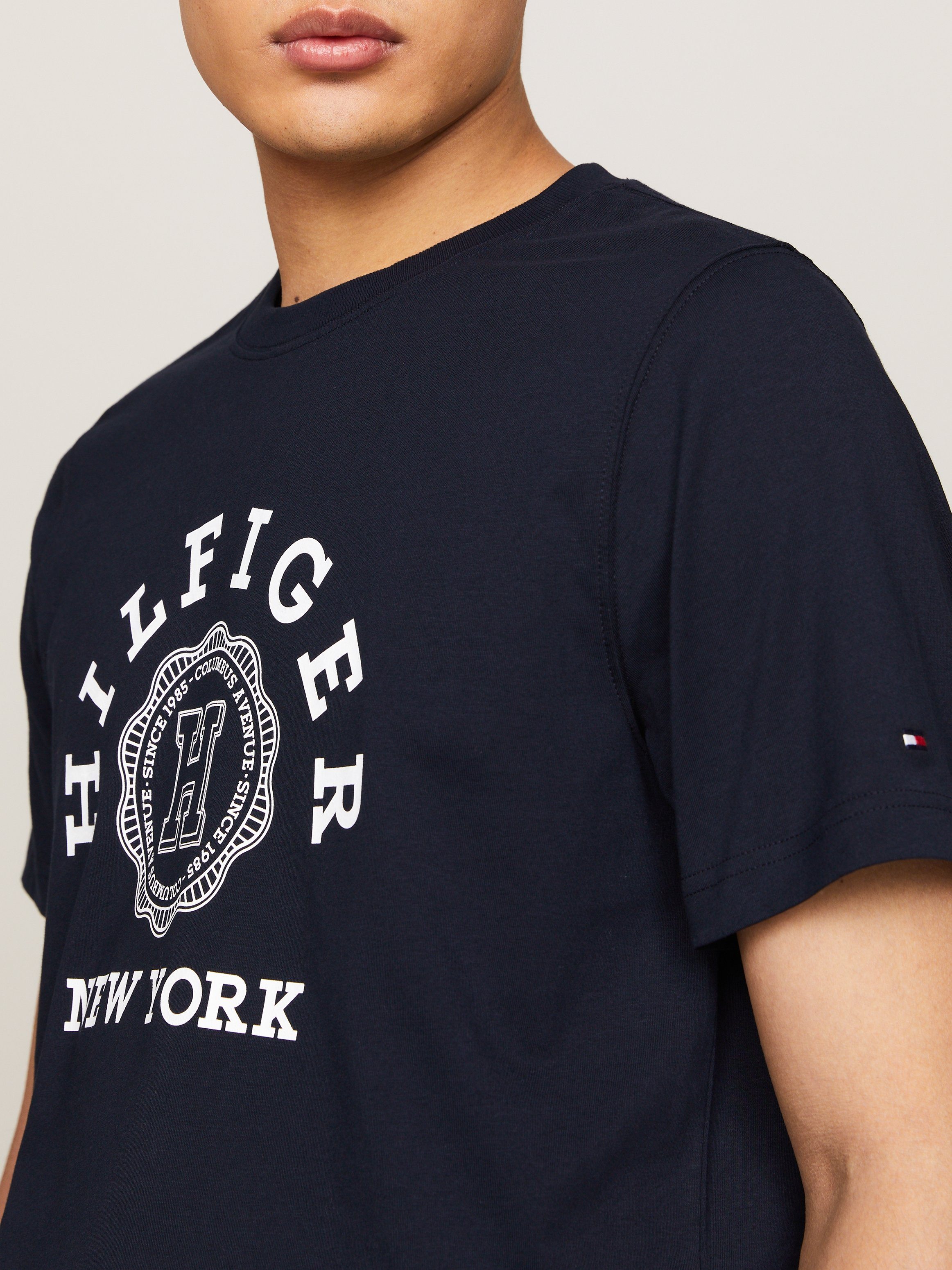 Tommy Hilfiger Shirt met print HILFIGER COIN TEE met markante print