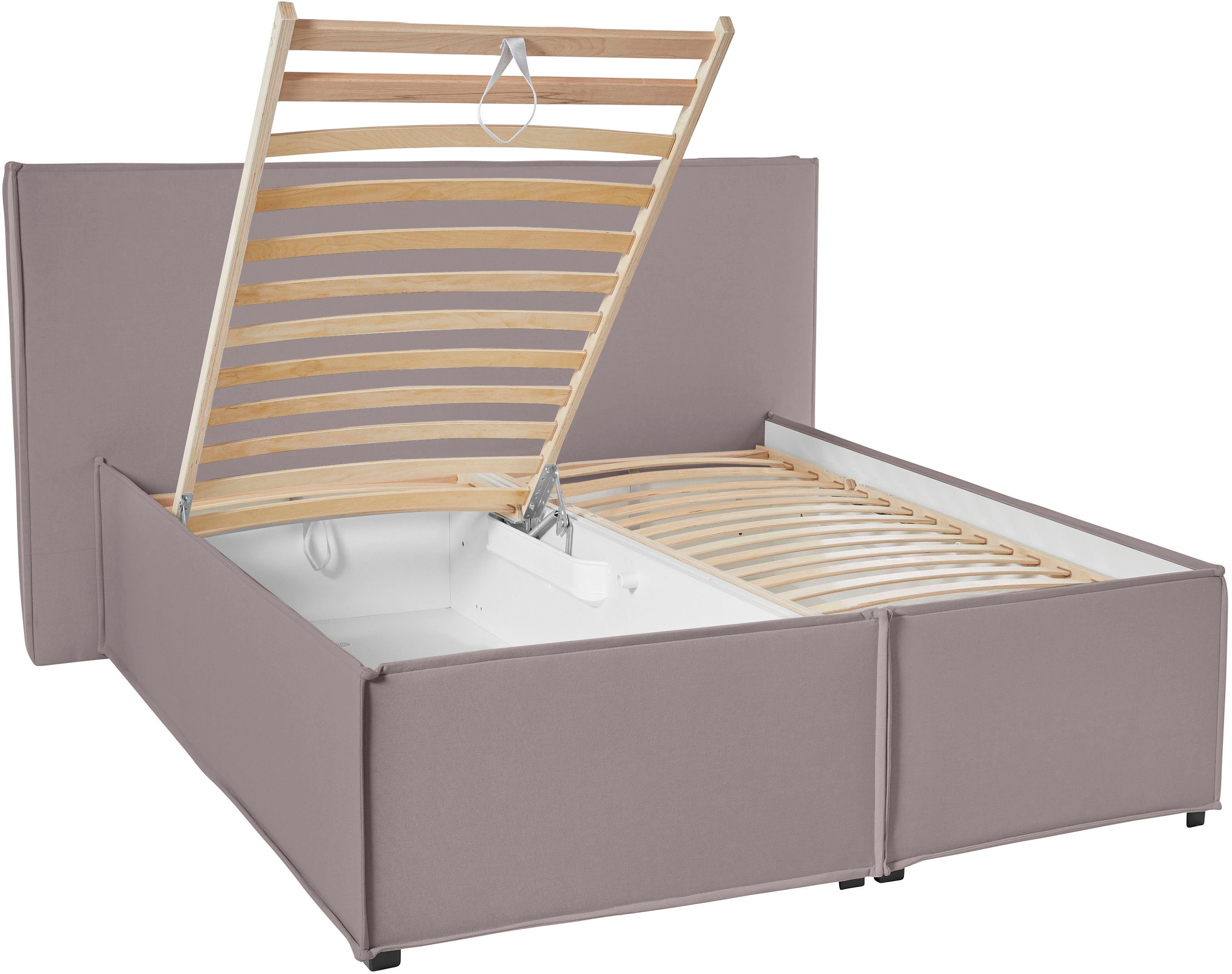 LeGer Home by Lena Gercke Gestoffeerd bed Isaline naar keuze zonder matras of met 3 matrassoorten, hoofdbordhoogte 107 cm