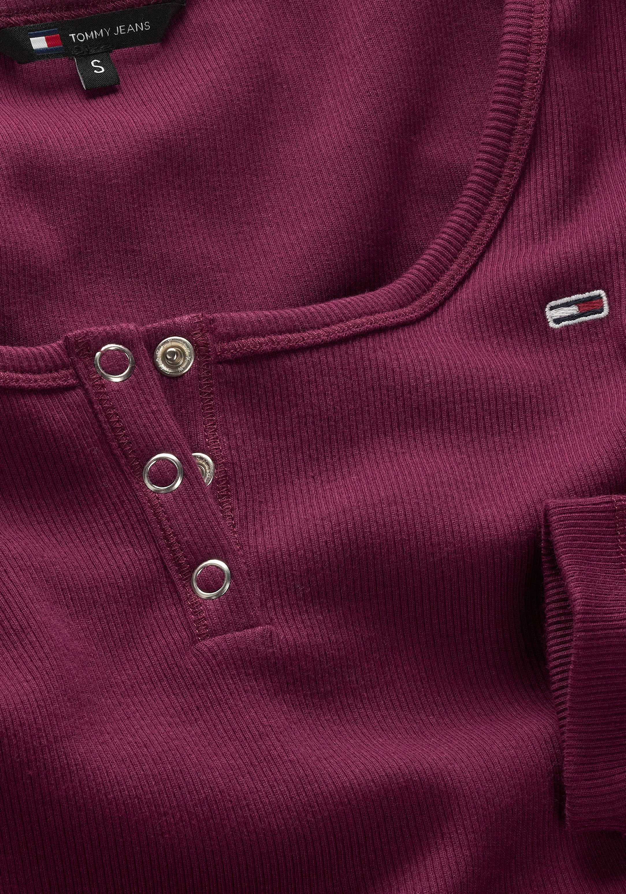 TOMMY JEANS Blousejurk TJW HENLEY FLARE DRESS