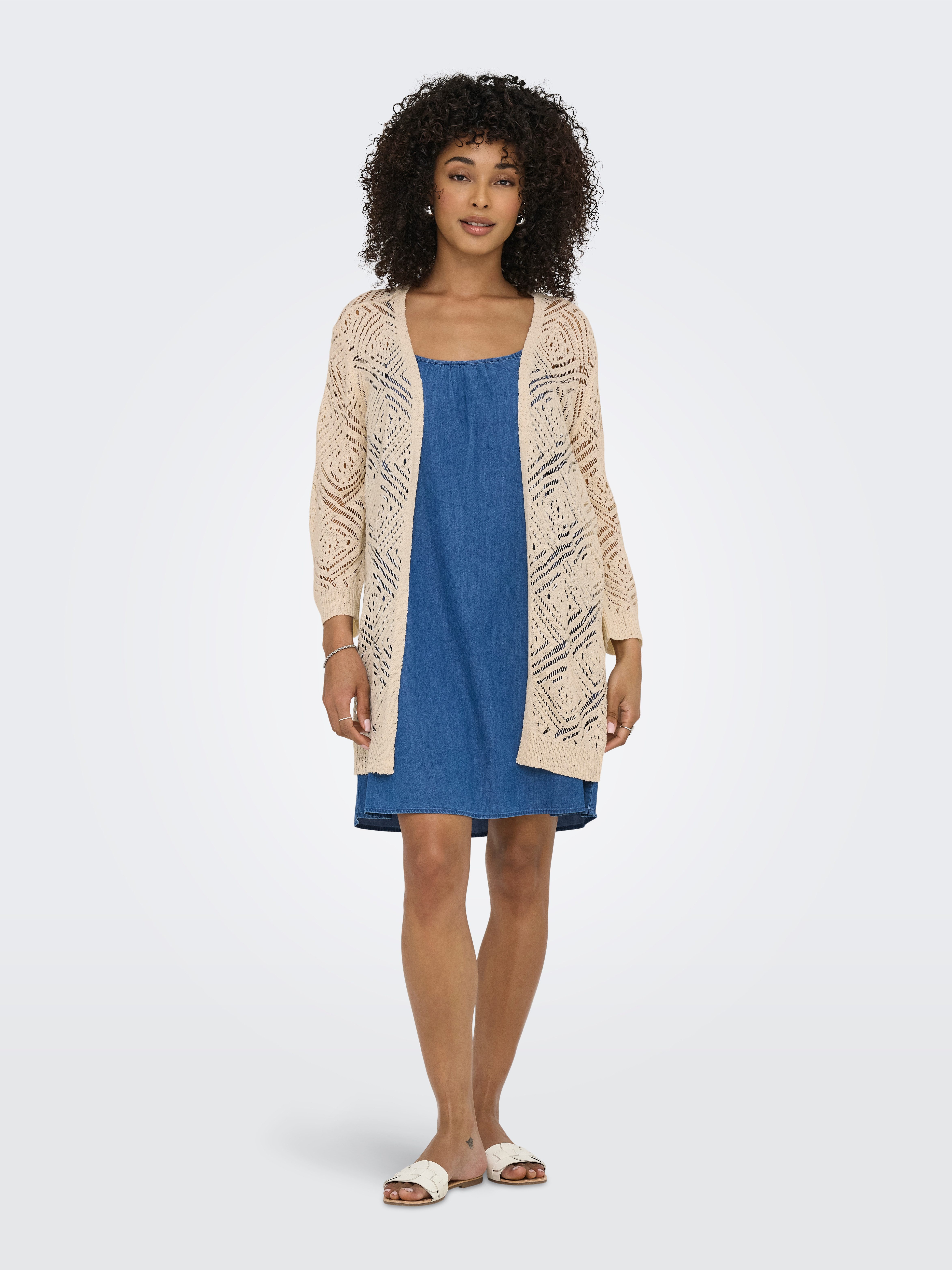 Only Vest ONLWISTY 7/8 OPEN CARDIGAN KNT
