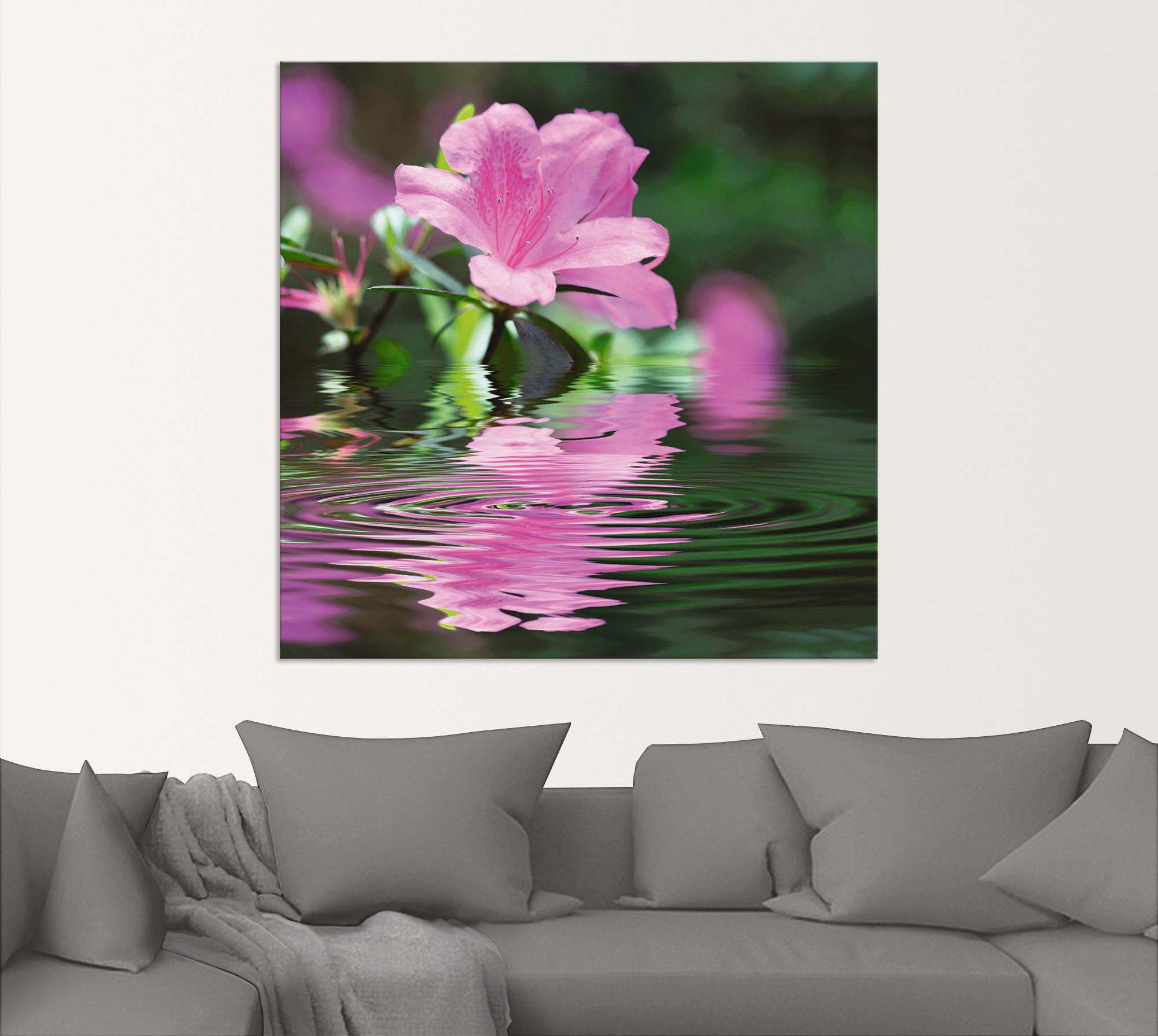 Artland Artprint Azalee als artprint van aluminium, artprint voor buiten, artprint op linnen in verschillende maten
