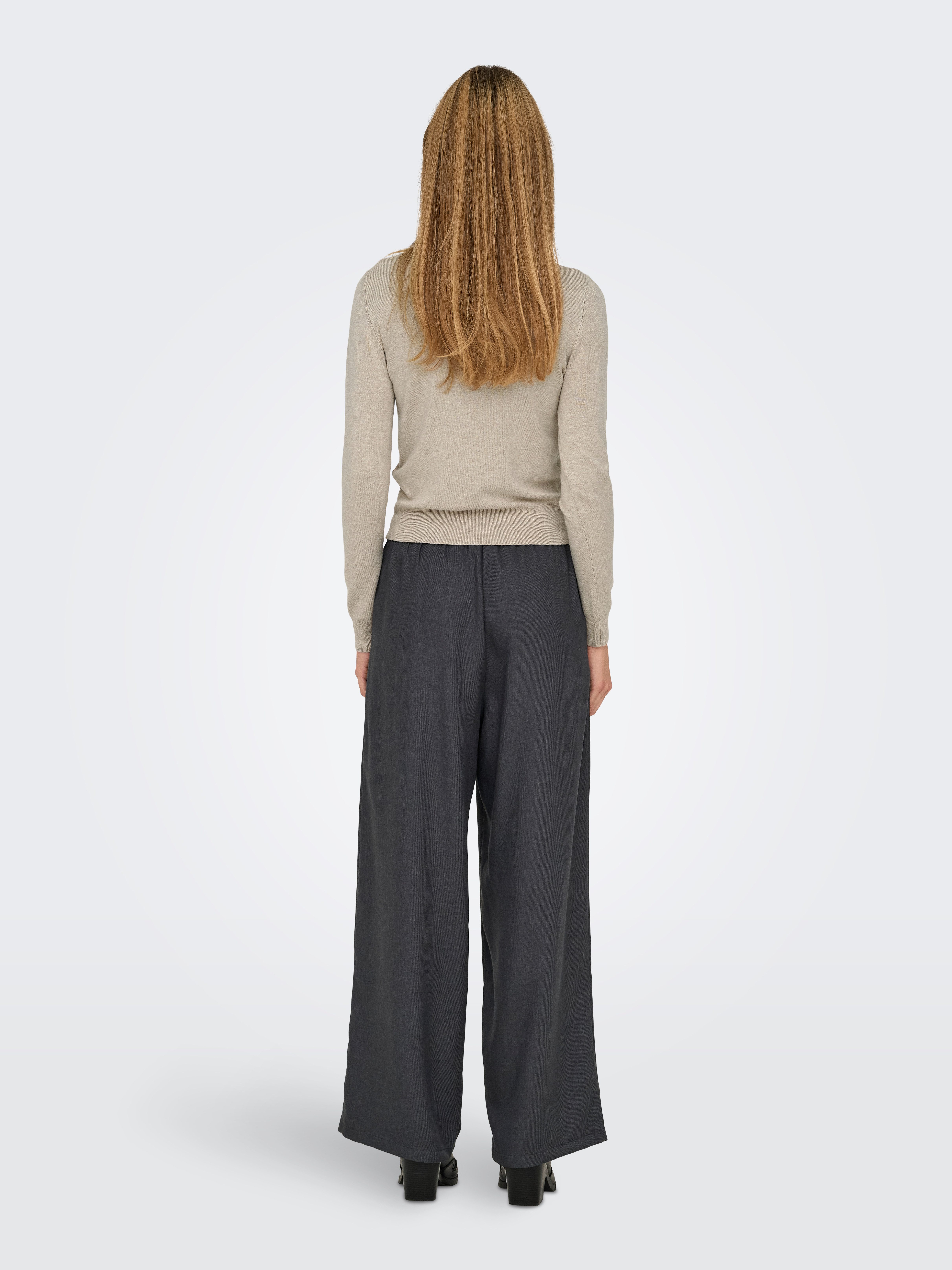 Only Gebreide trui ONLVENICE LIFE LS ONECK PULLOVER KNT NCA