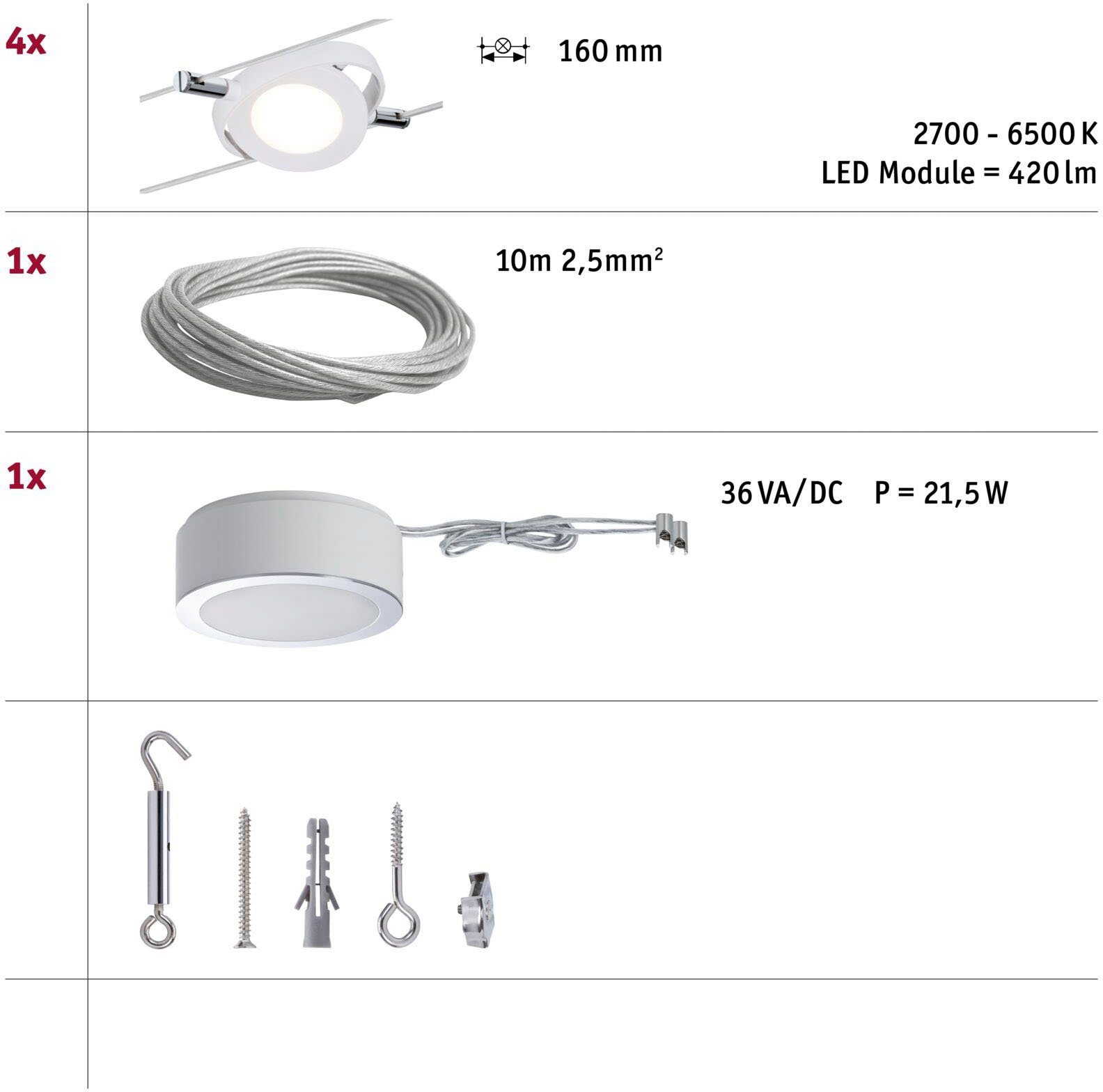 Paulmann Led-plafondlamp RoundMac (1 stuk)