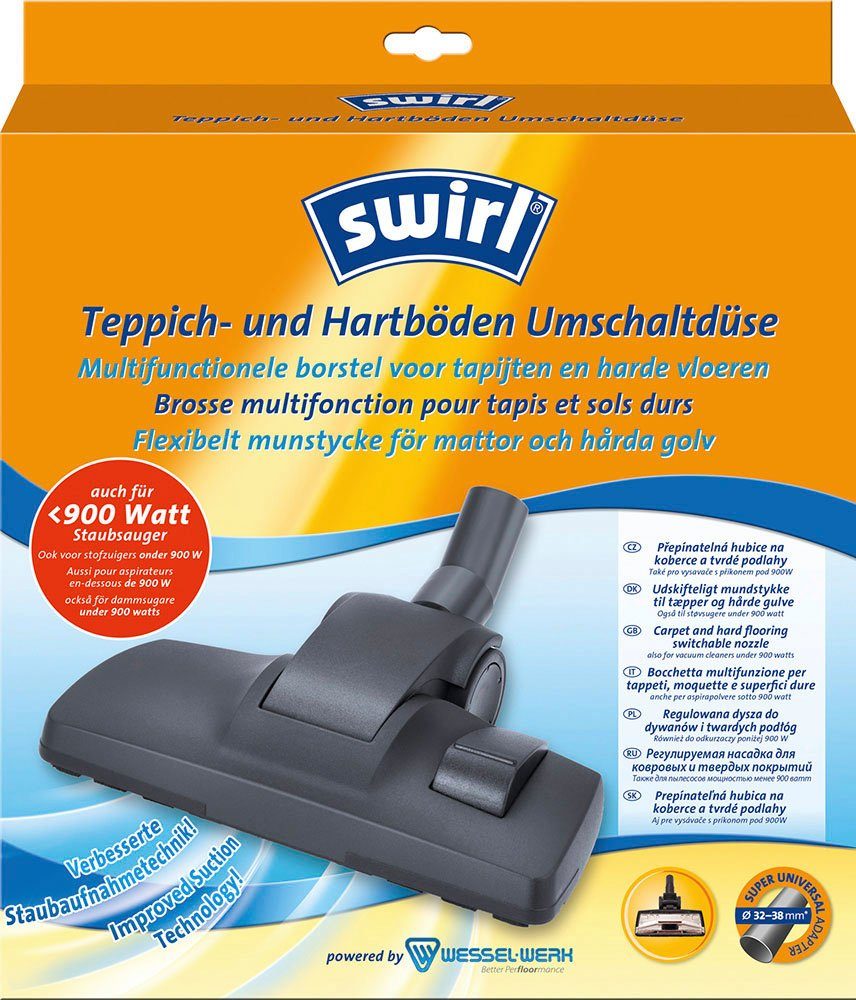 Swirl Vloermondstuk Swirl® omschakelbare zuigmond voor vloerbedekking en harde vloeren (set,...