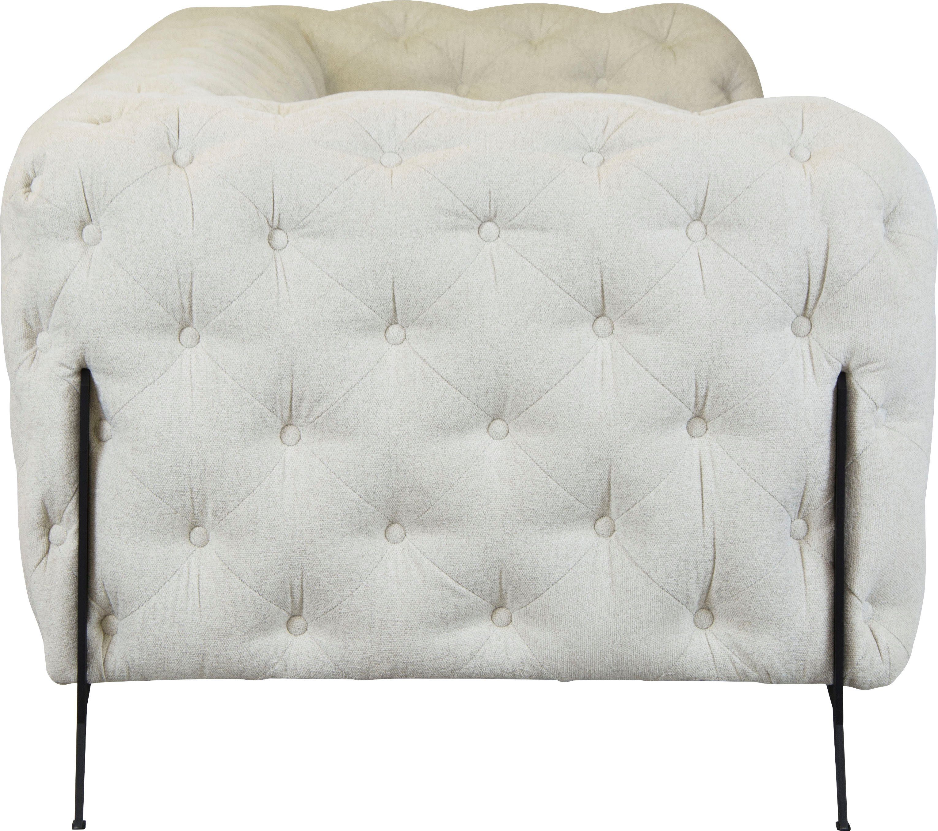 Leonique Chesterfield-bank Amaury luxueuze capitonnage, moderne chesterfield look, kleur van de poten ter keuze