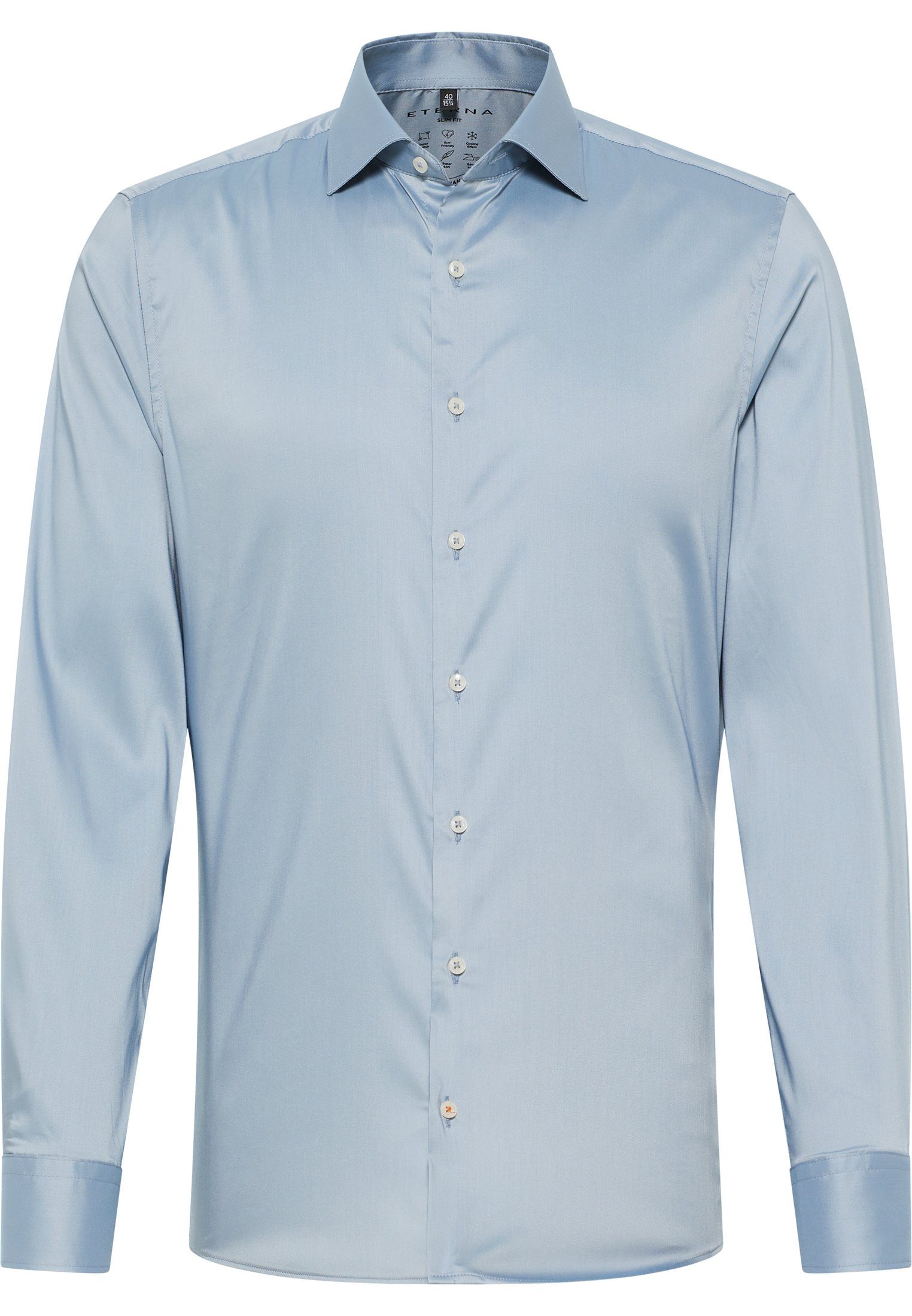 Eterna Overhemd met lange mouwen Slim fit EASY IRON (gemakkelijk te strijken)