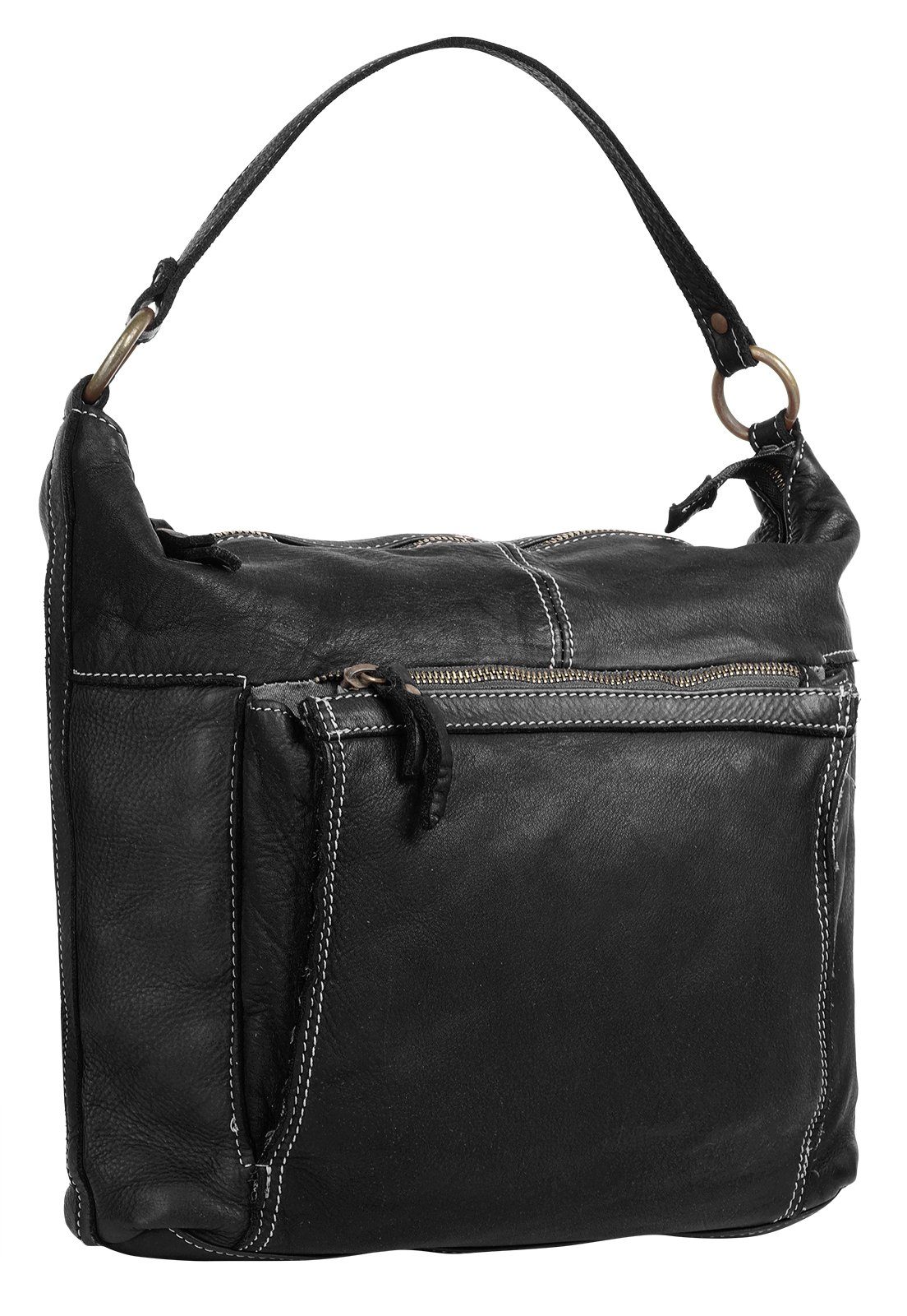 Cluty Shopper echt leer, made in italy