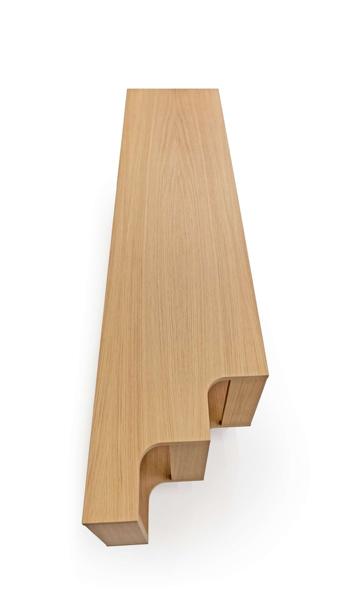 Woodman Tv-meubel Shift met echt houtfineer van eiken, breedte 189 cm, met push-to-open