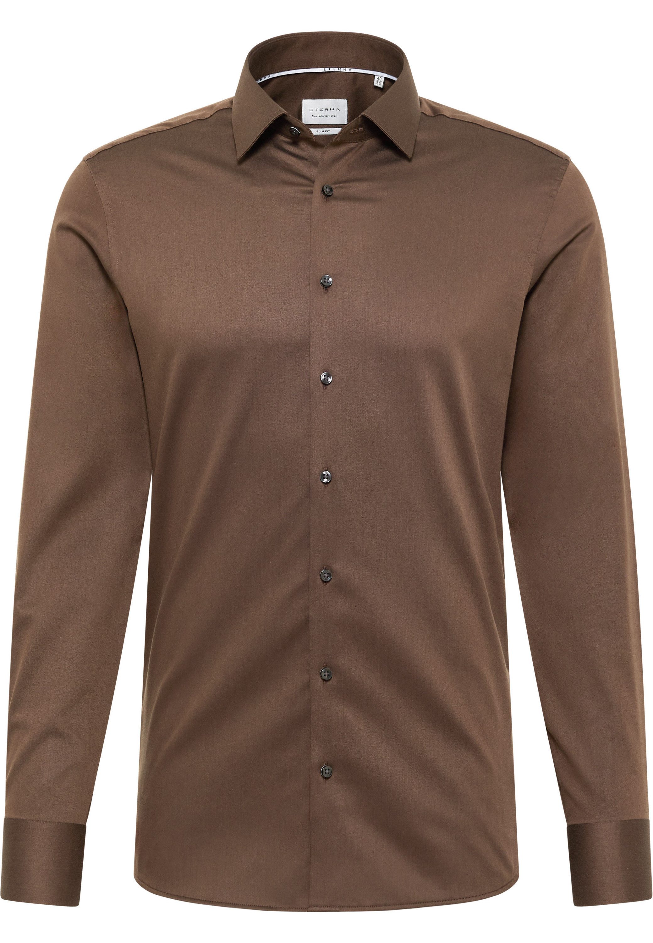 Eterna Overhemd met lange mouwen Slim fit NON IRON (strijkvrij)