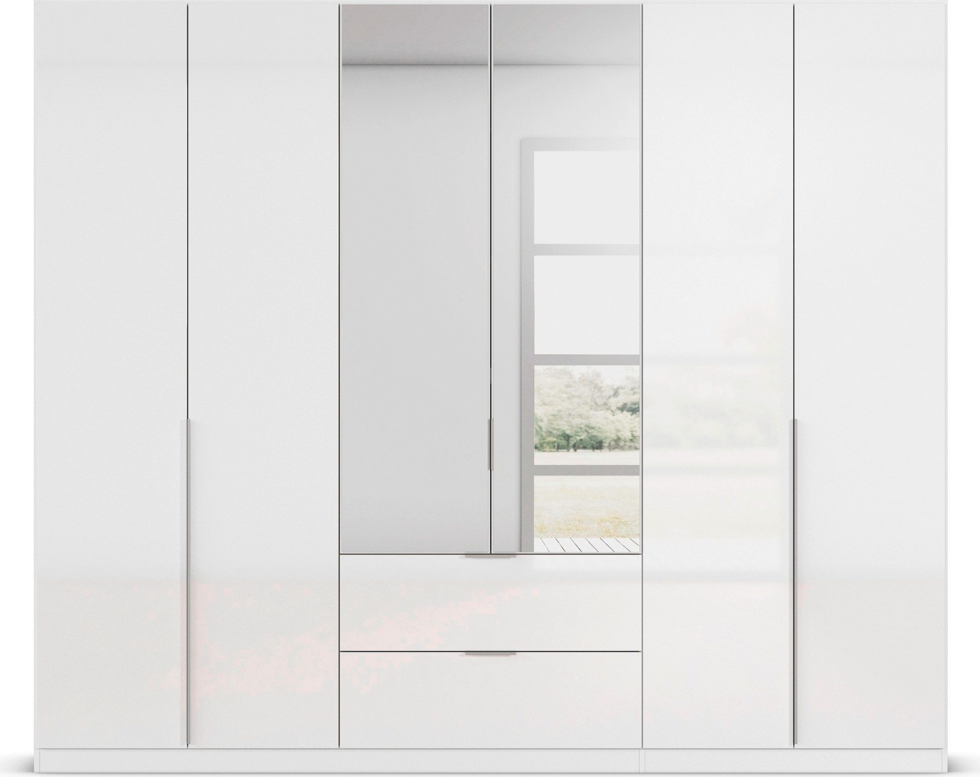 rauch Draaideurkast Kledingkast kast garderobe AGORDO met decor- of hoogglansfront
