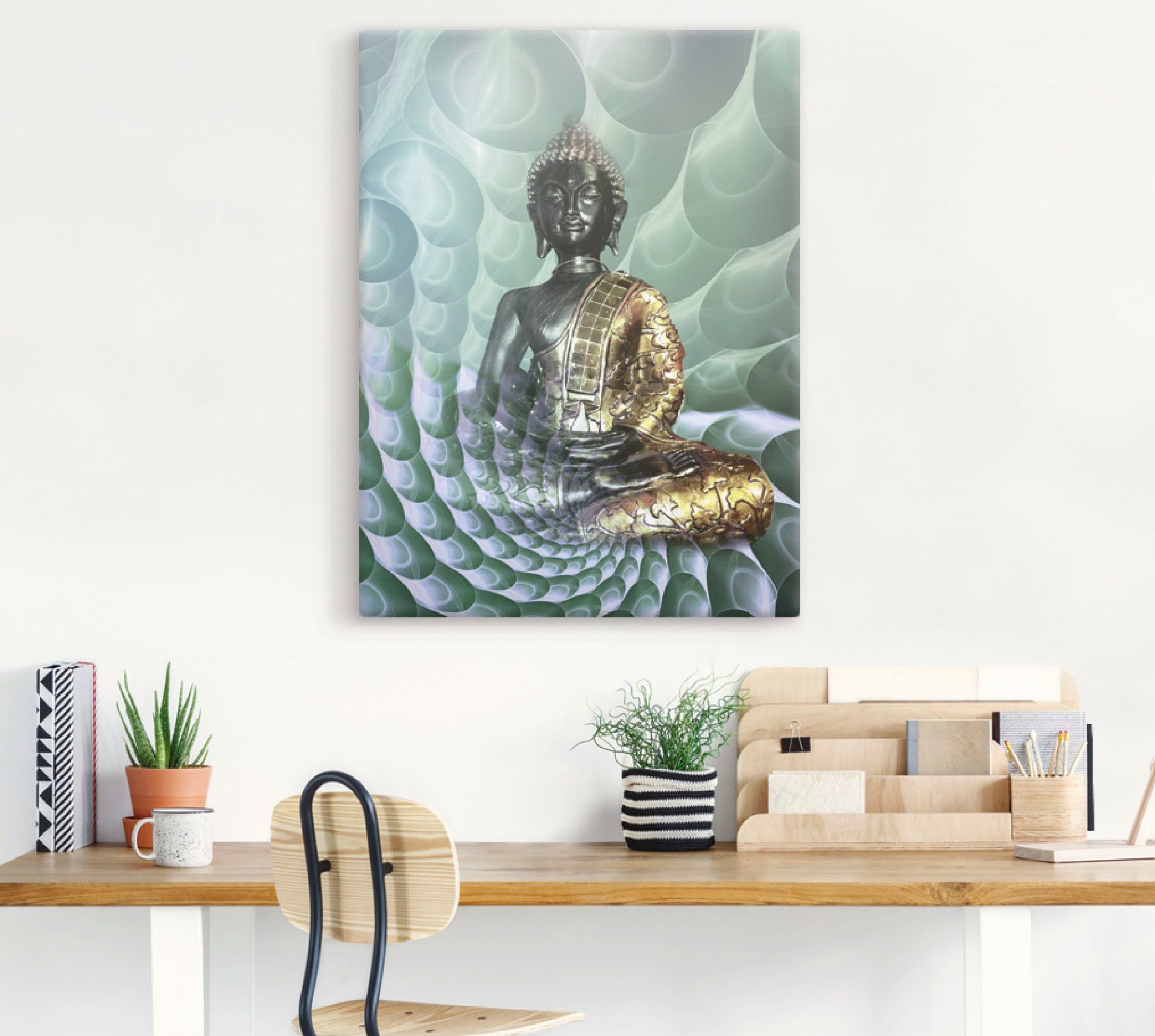Artland Artprint Boeddha’s droomwereld CB als artprint van aluminium, artprint voor buiten, artprint op linnen, poster, muursticker