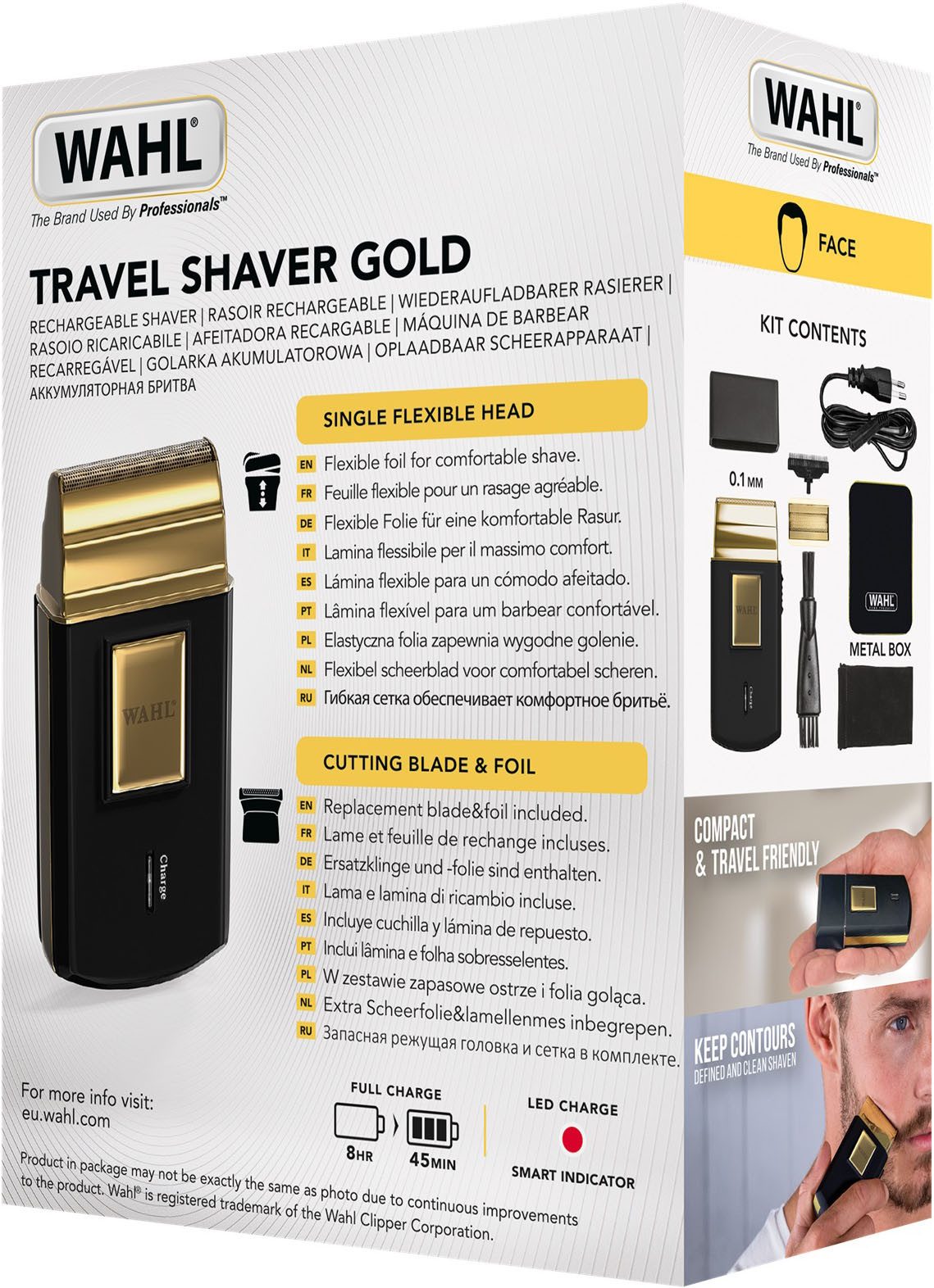 Wahl Elektrisch scheerapparaat Travel Shaver Compact ontwerp, LED-laadindicator