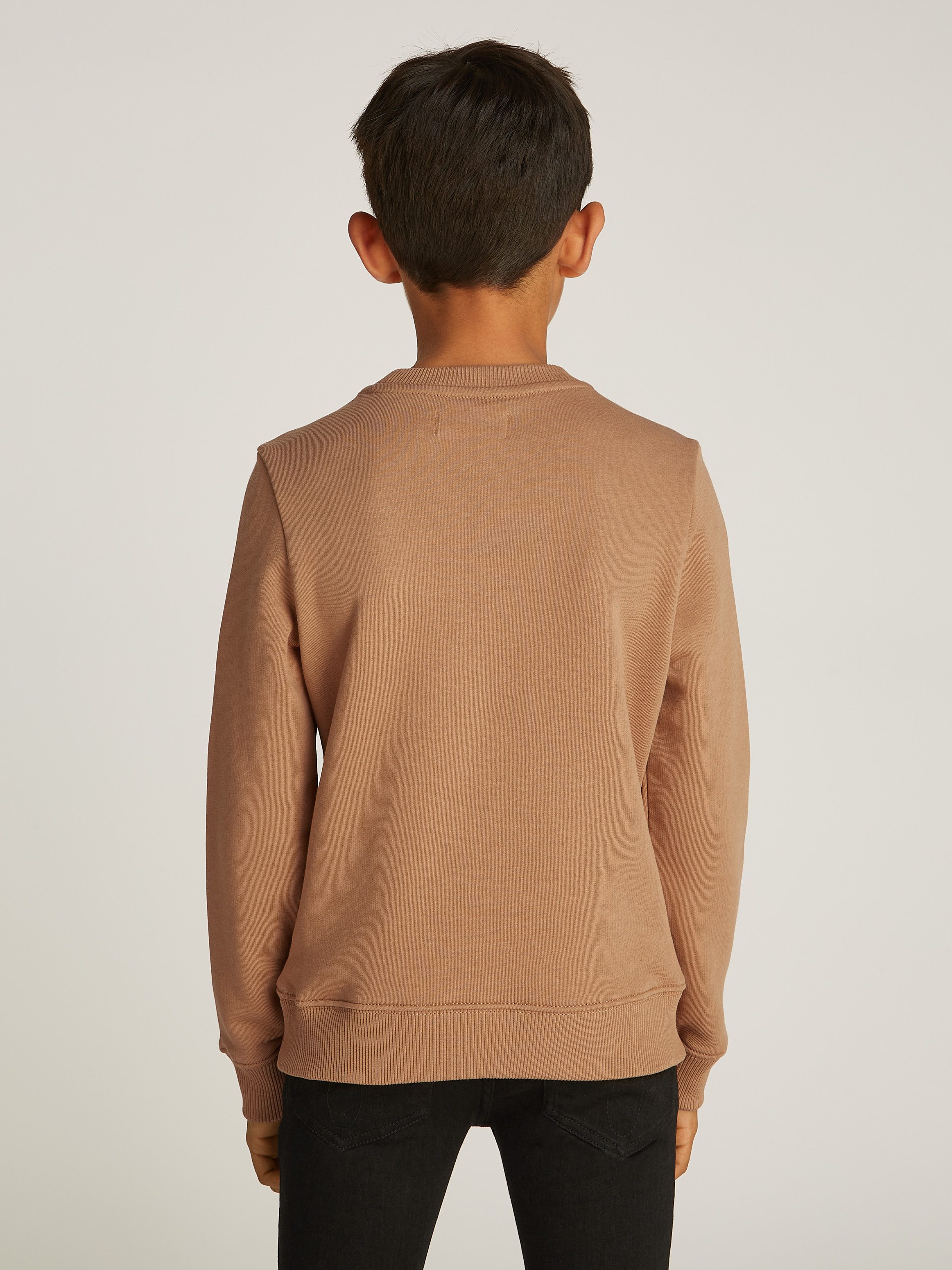 Calvin Klein Sweatshirt MONO MINI BADGE REG CN voor kinderen tot 16 jaar met logo-opdruk