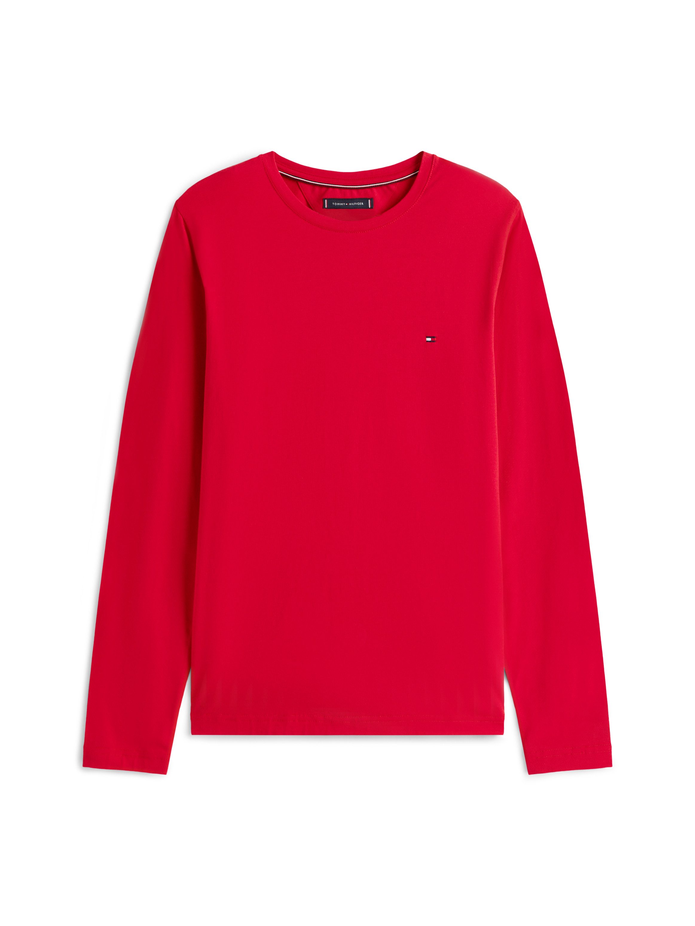 Tommy Hilfiger Shirt met lange mouwen STRETCH SLIM FIT LONG SLEEVE van biologische katoen-stretch
