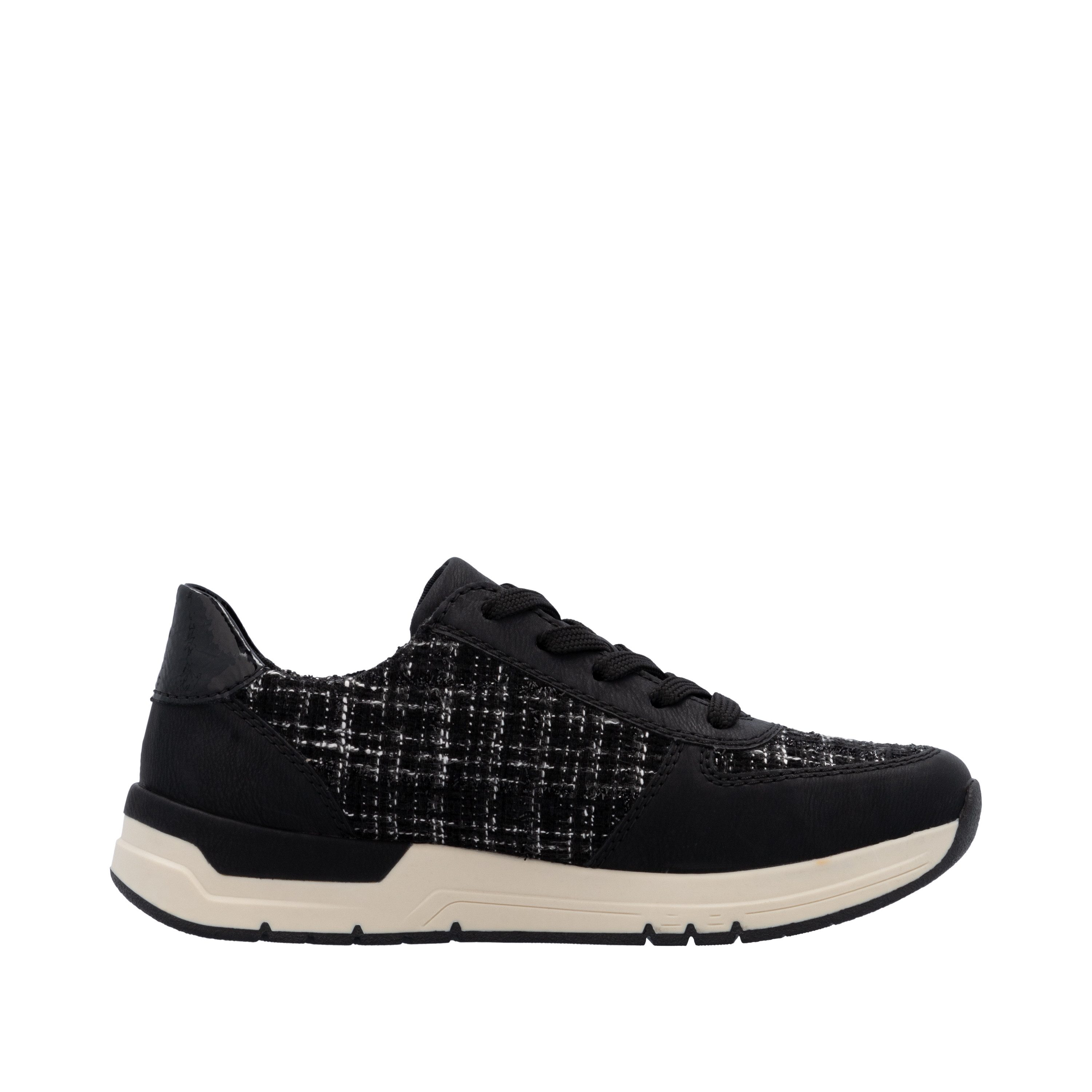 Rieker Sneakers , vrijetijdsschoen, veterschoen, halfschoen met modieuze accenten