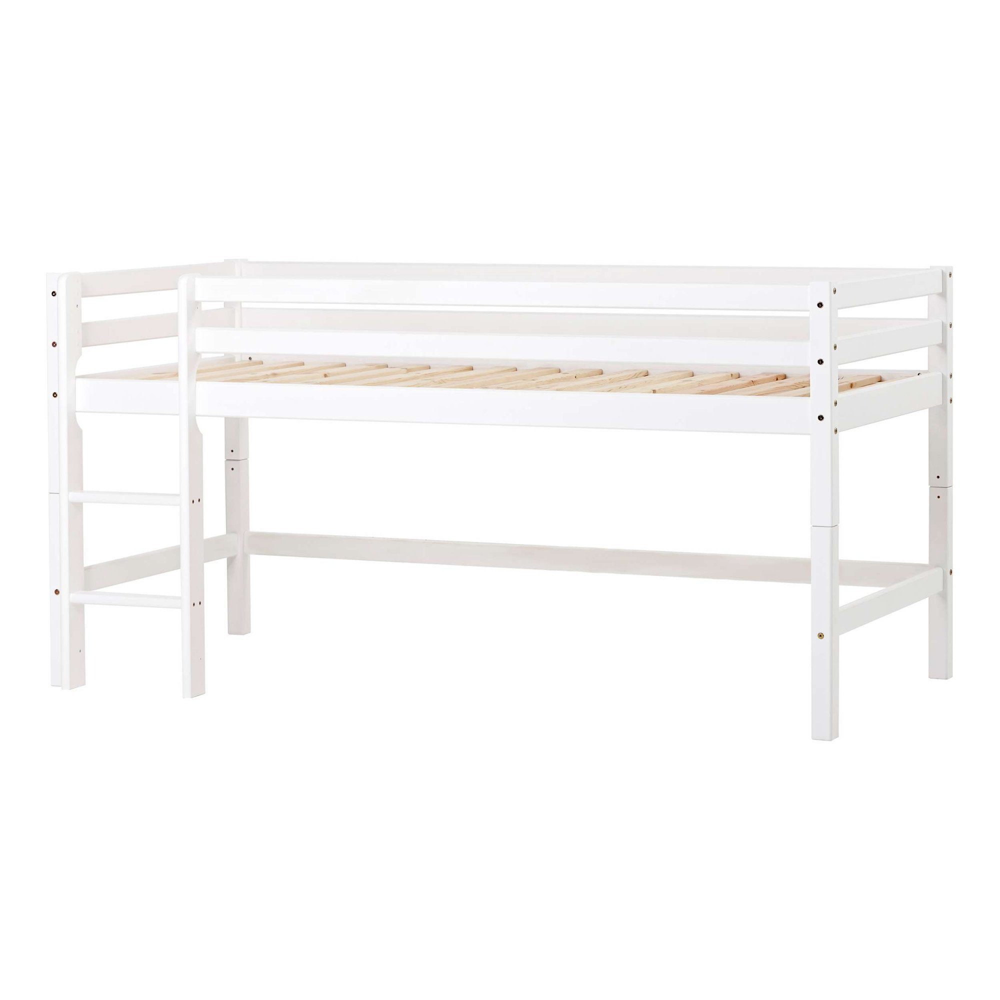 Hoppekids Hoogslaper ECO Dream, kinderbed, speelbed, halfhoog bed van massief hout