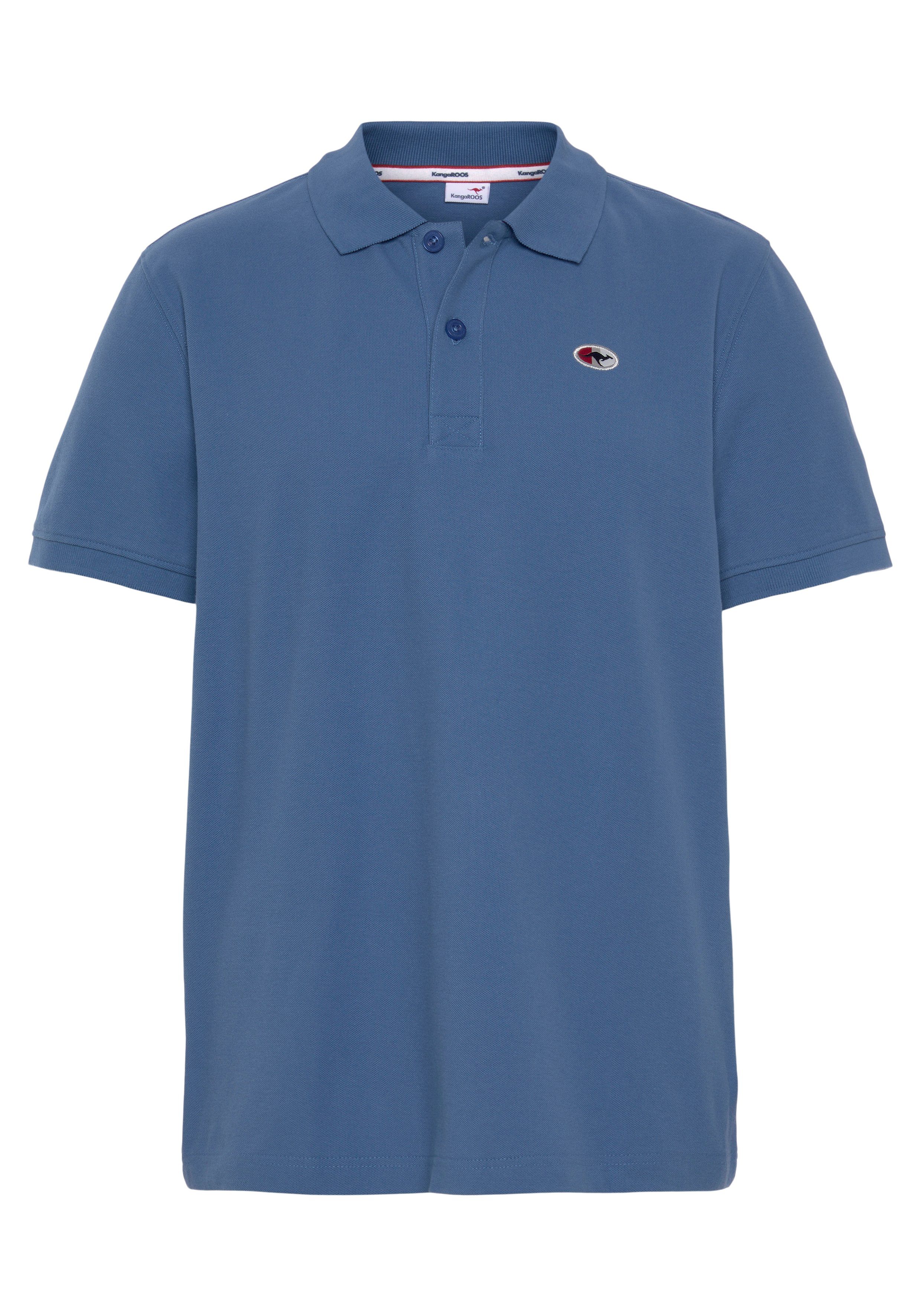 KangaROOS Poloshirt Korte mouwen, met polokraag, van piqué-stof, van 100% katoen