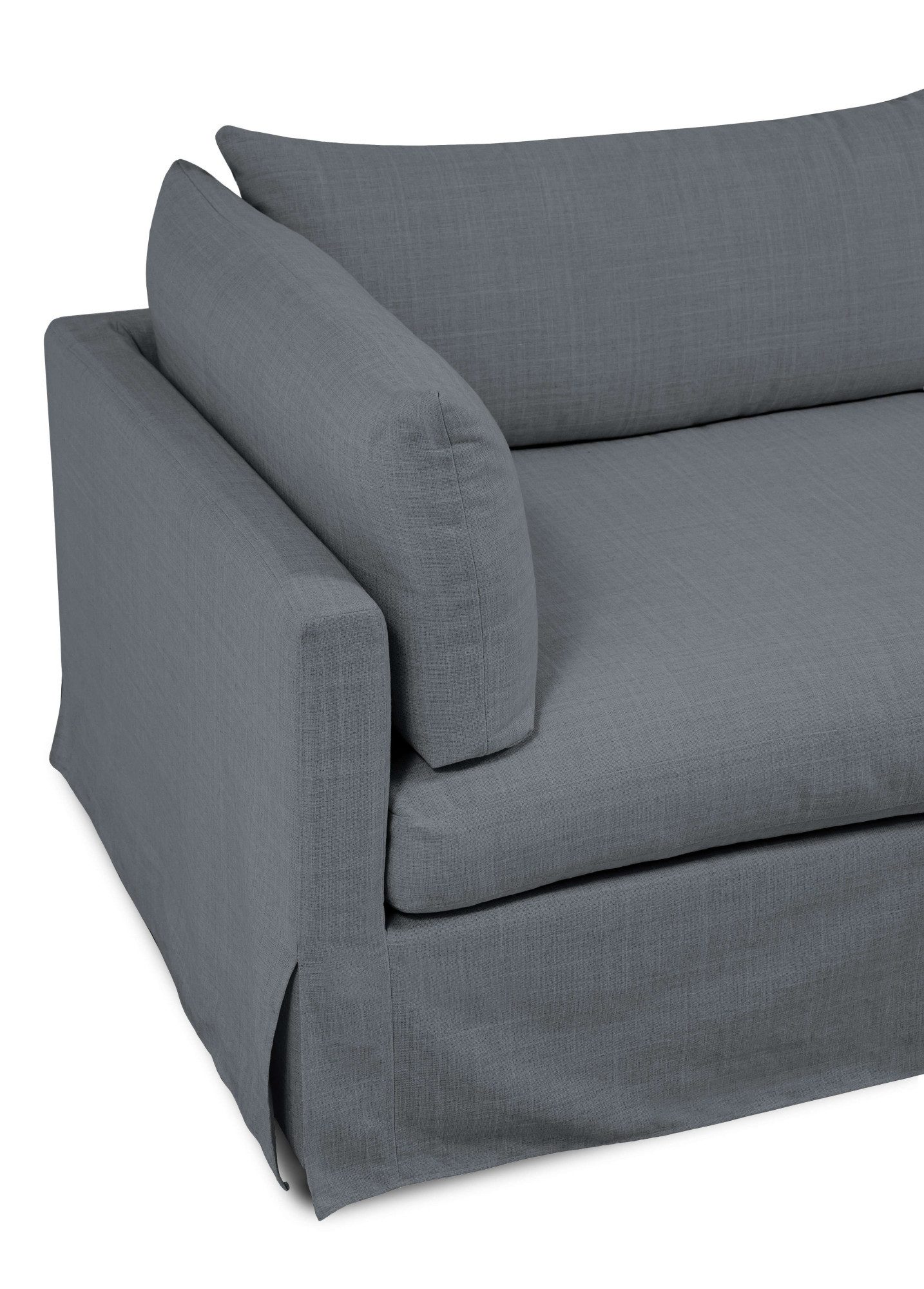 andas 3-zitsbank Joucas, Hoekbank, Breedte 244 cm extra diepe zitting, met vezelbalvulling voor meer zitcomfort (1 stuk)
