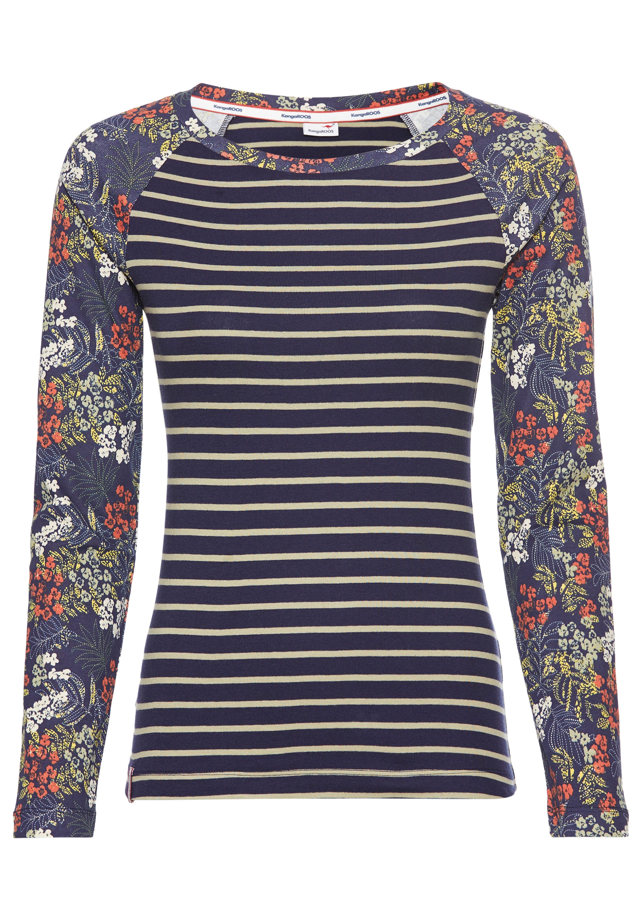 KangaROOS Shirt met lange mouwen Motievenmix