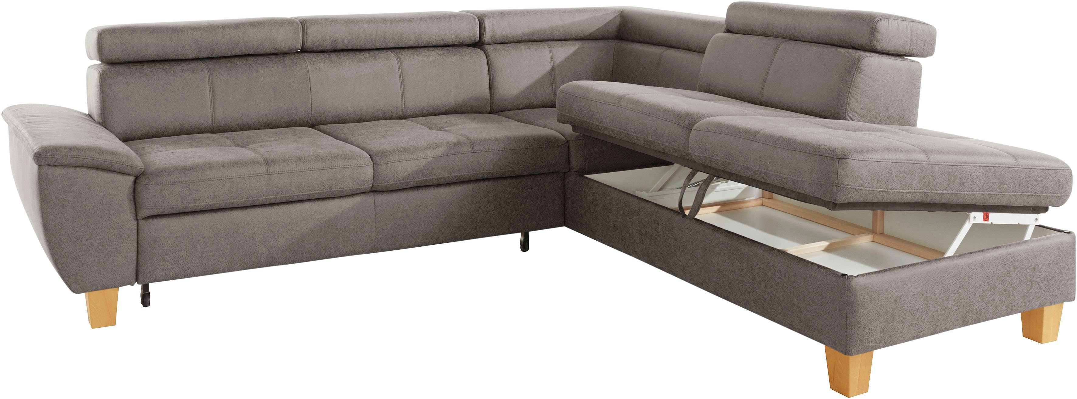 exxpo - sofa fashion Hoekbank Enya, uitgebreide afwerking, hoog zitcomfort, comfortabel, L-vorm
