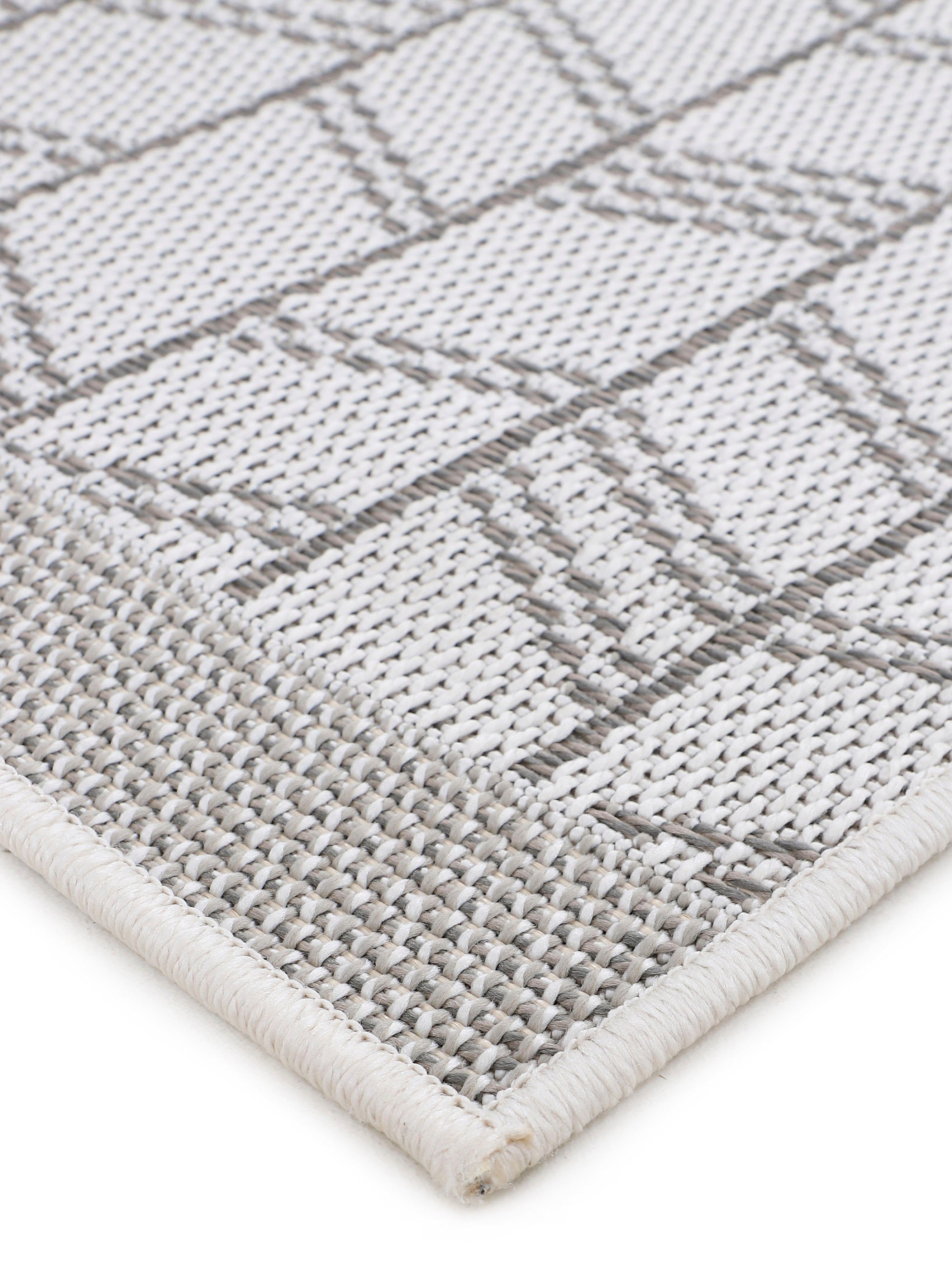 carpetfine Vloerkleed Boho 102 robust vlakweefsel, sisal-look, voor buitengebied