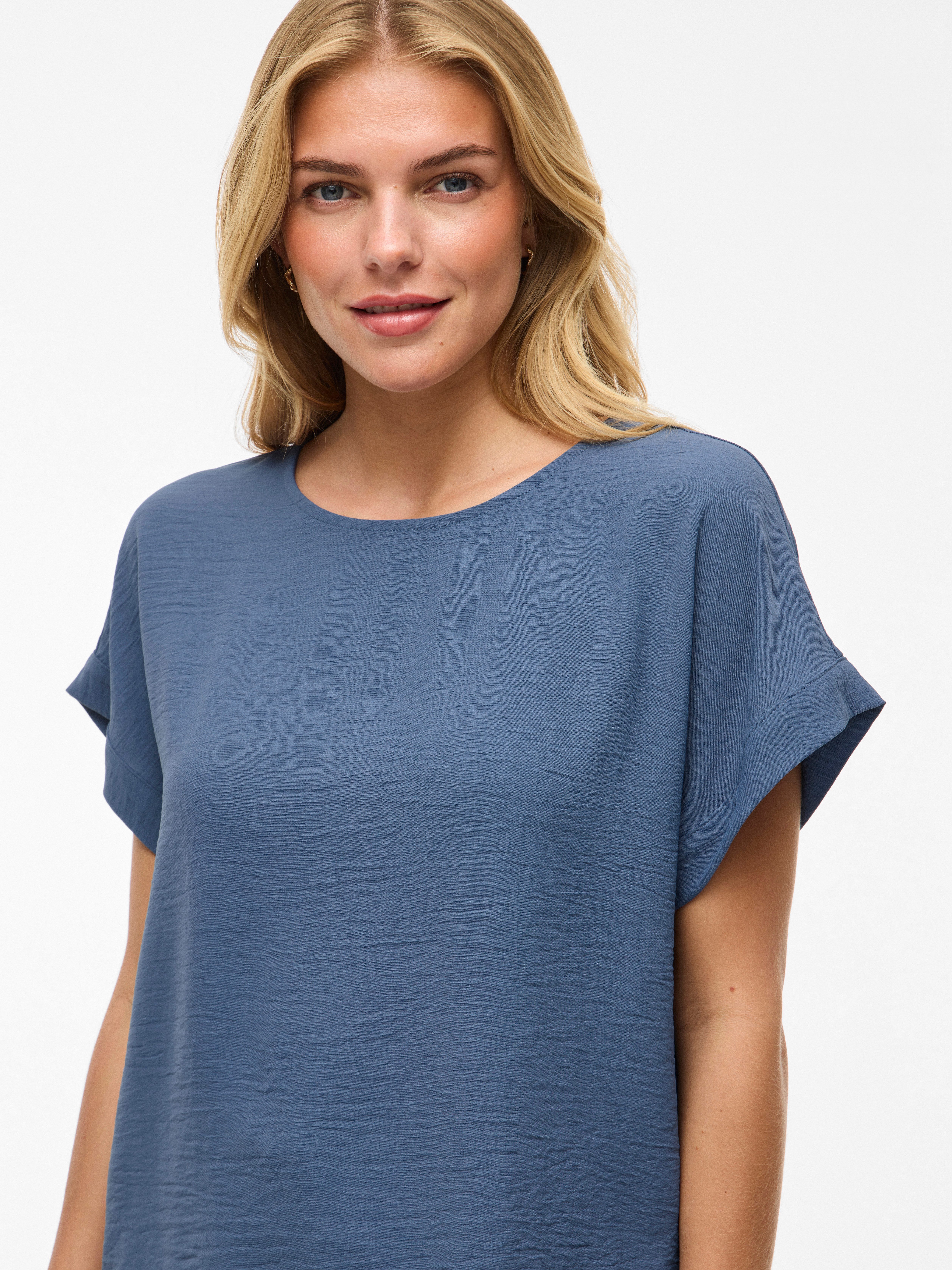Vila Shirt met korte mouwen VIJOSA S/S TOP - NOOS
