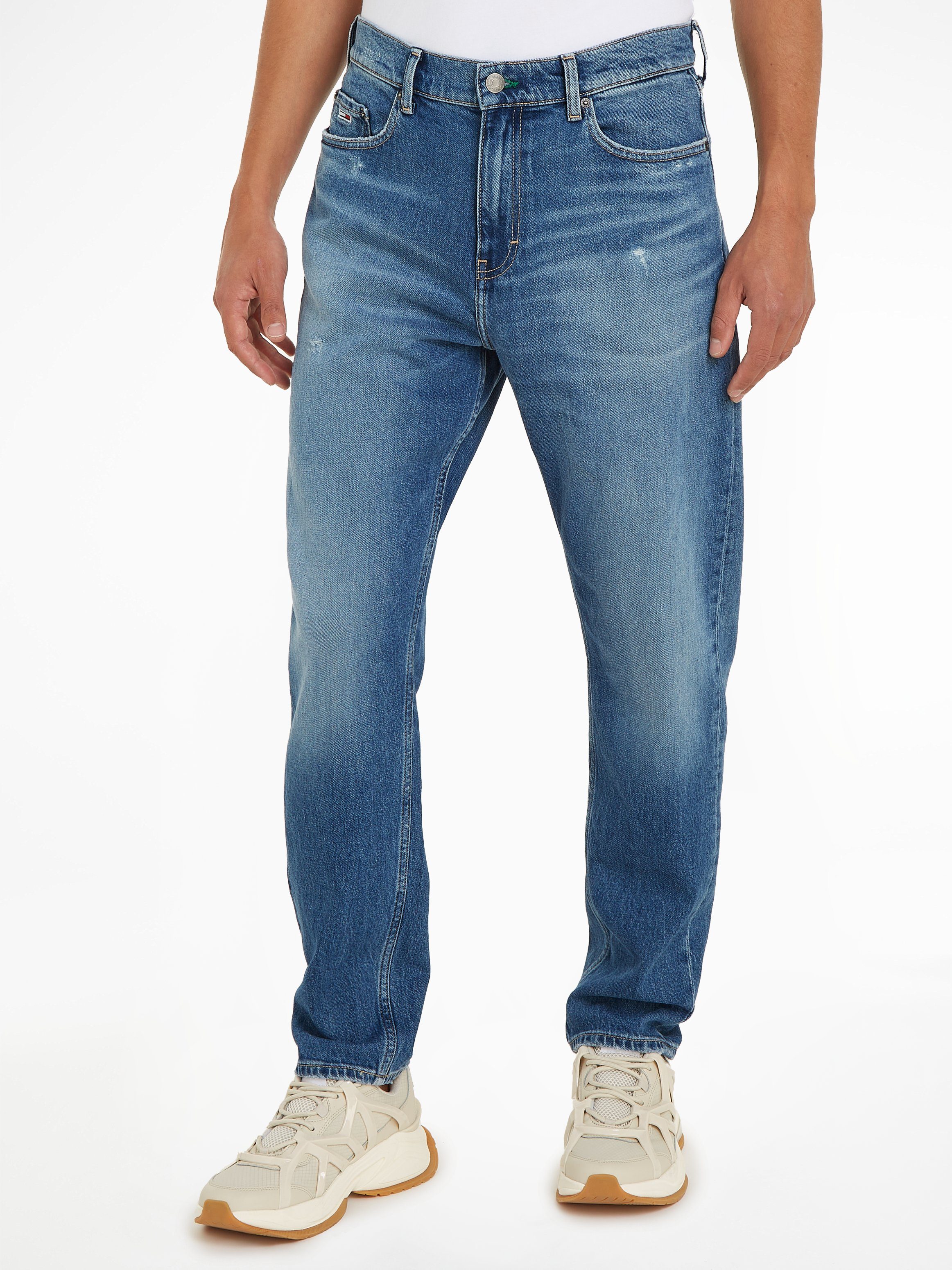 TOMMY JEANS Tapered jeans Isaac Relaxed Tapered heren tapered jeans maat 31 blauw