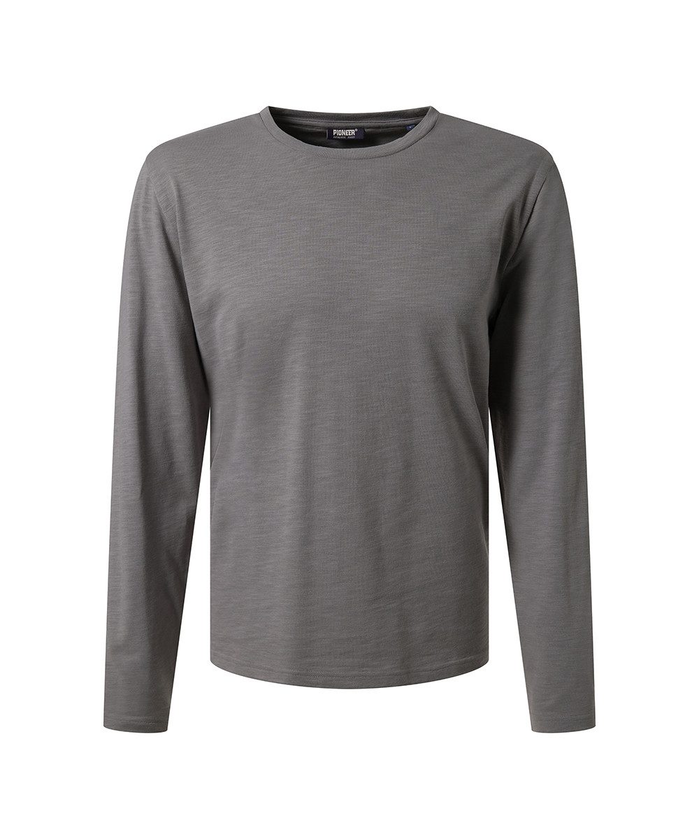 Pioneer Authentic Jeans Shirt met lange mouwen in normale pasvorm