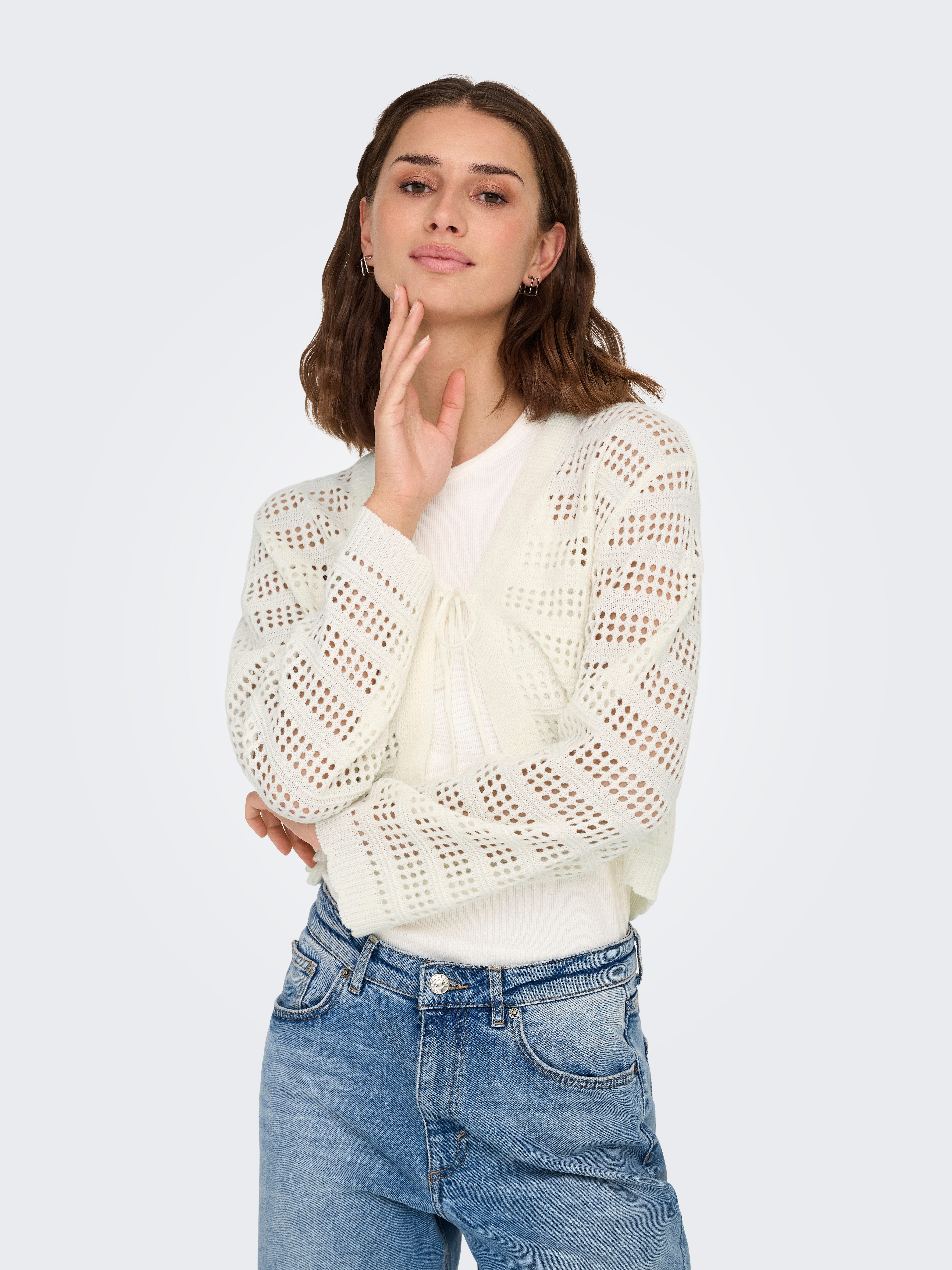 Only Vest ONLLYKKE TIE CARDIGAN L/S KNT NOOS