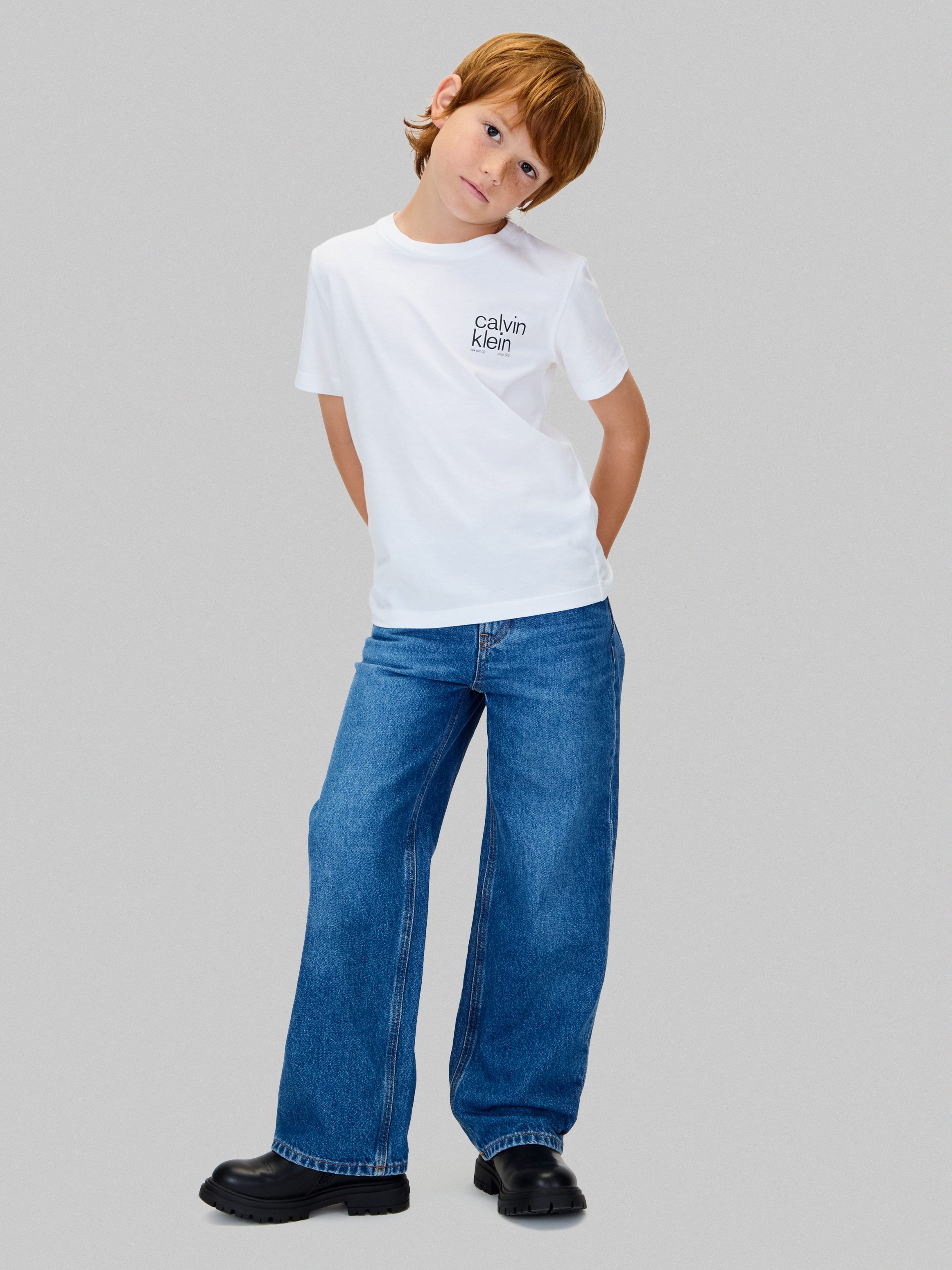 Calvin Klein T-shirt REG. CK SMALL GRAPHIC SS T-SHIRT voor kinderen tot 16 jaar, logo-print