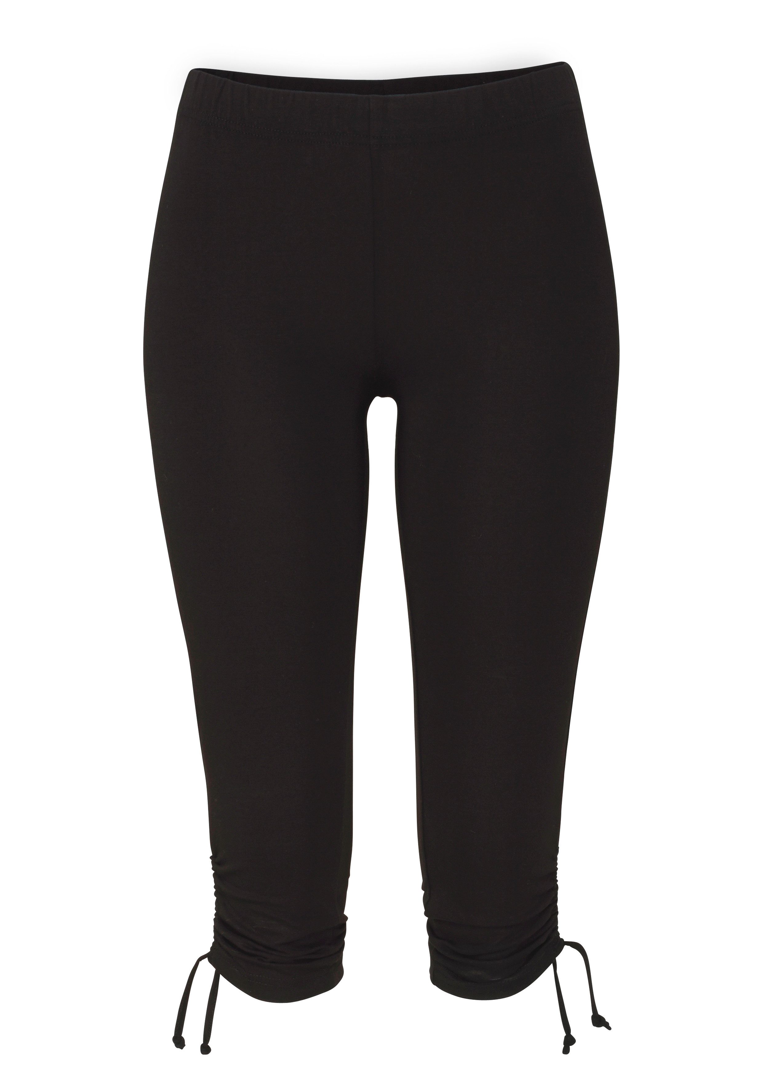 Beachtime Caprilegging met rimpeling, 7/8-lengte, basic, stretch