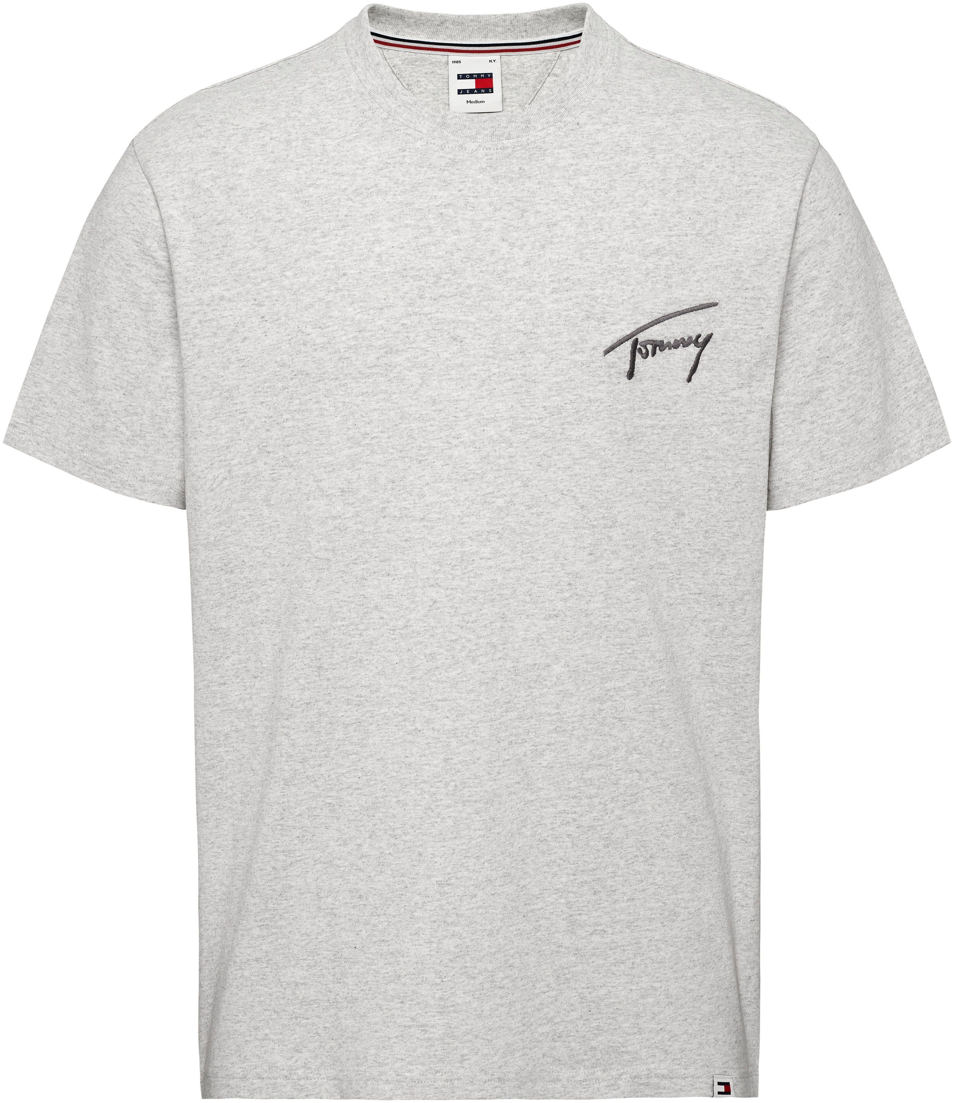 TOMMY JEANS T-shirt TJM REG SIGNATURE TEE EXT met geborduurd handtekening-logo