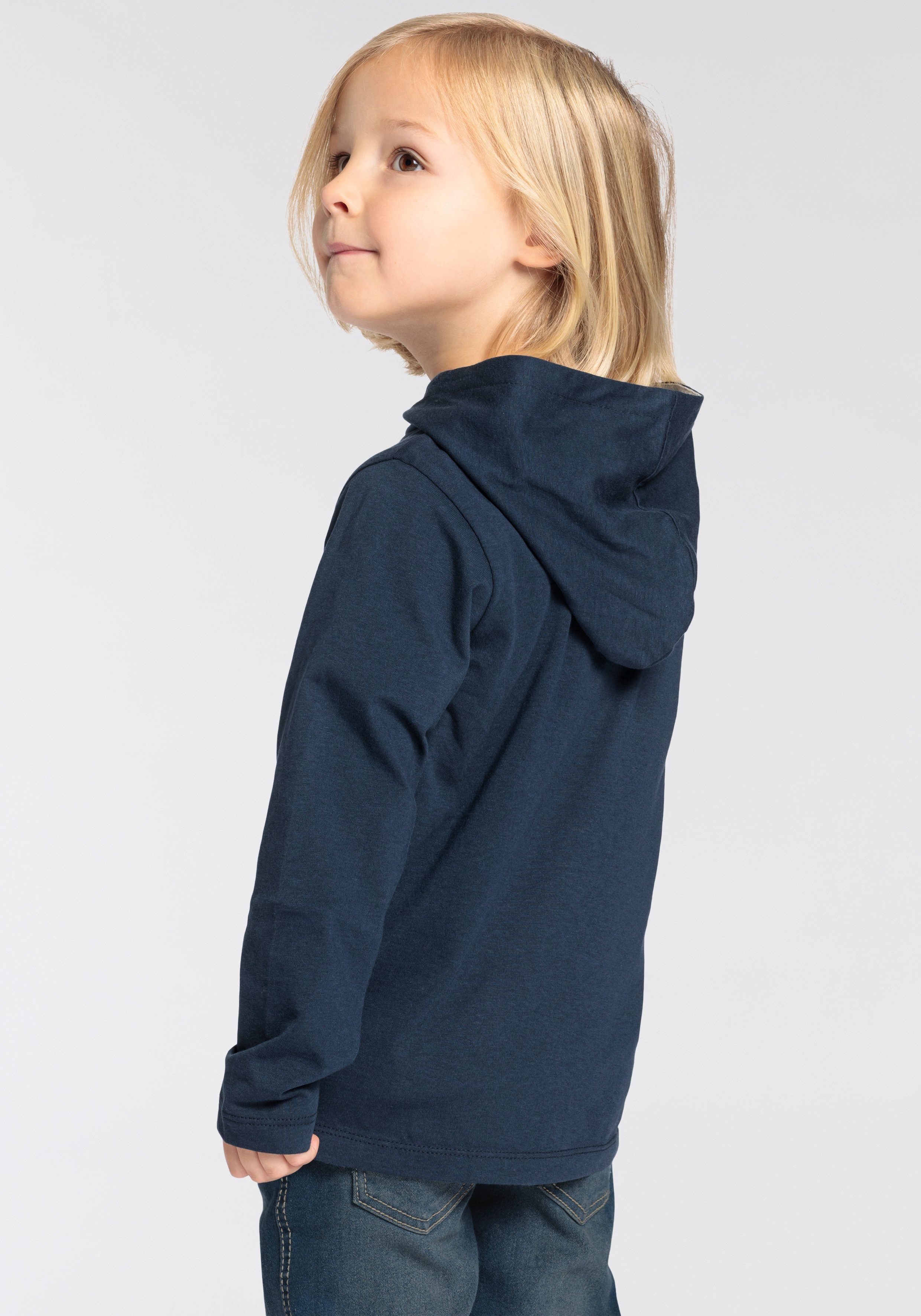 KIDSWORLD Shirt met lange mouwen LKW kiepwagen Lange mouwen, basic pasvorm, met modieuze print, ronde hals